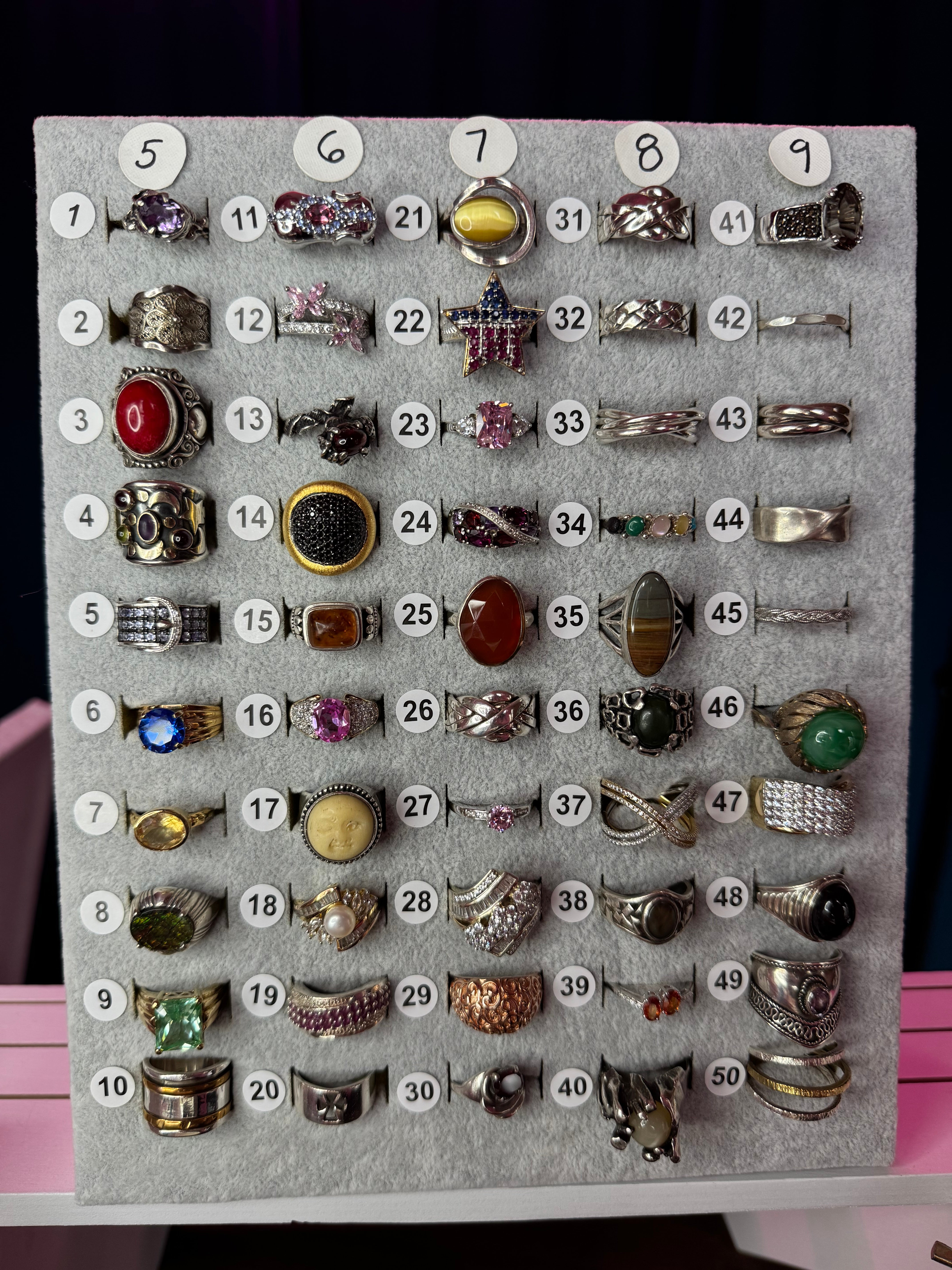 Ring Board K - Sizes 5-9