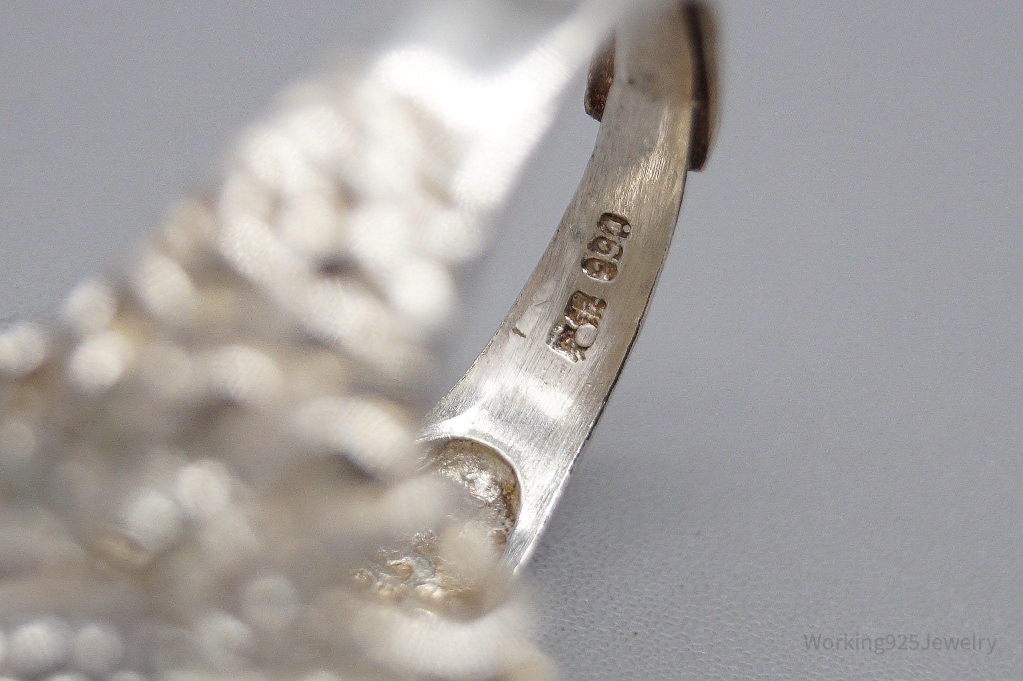 Vintage Dragon Head 999 Silver Ring - Size 10