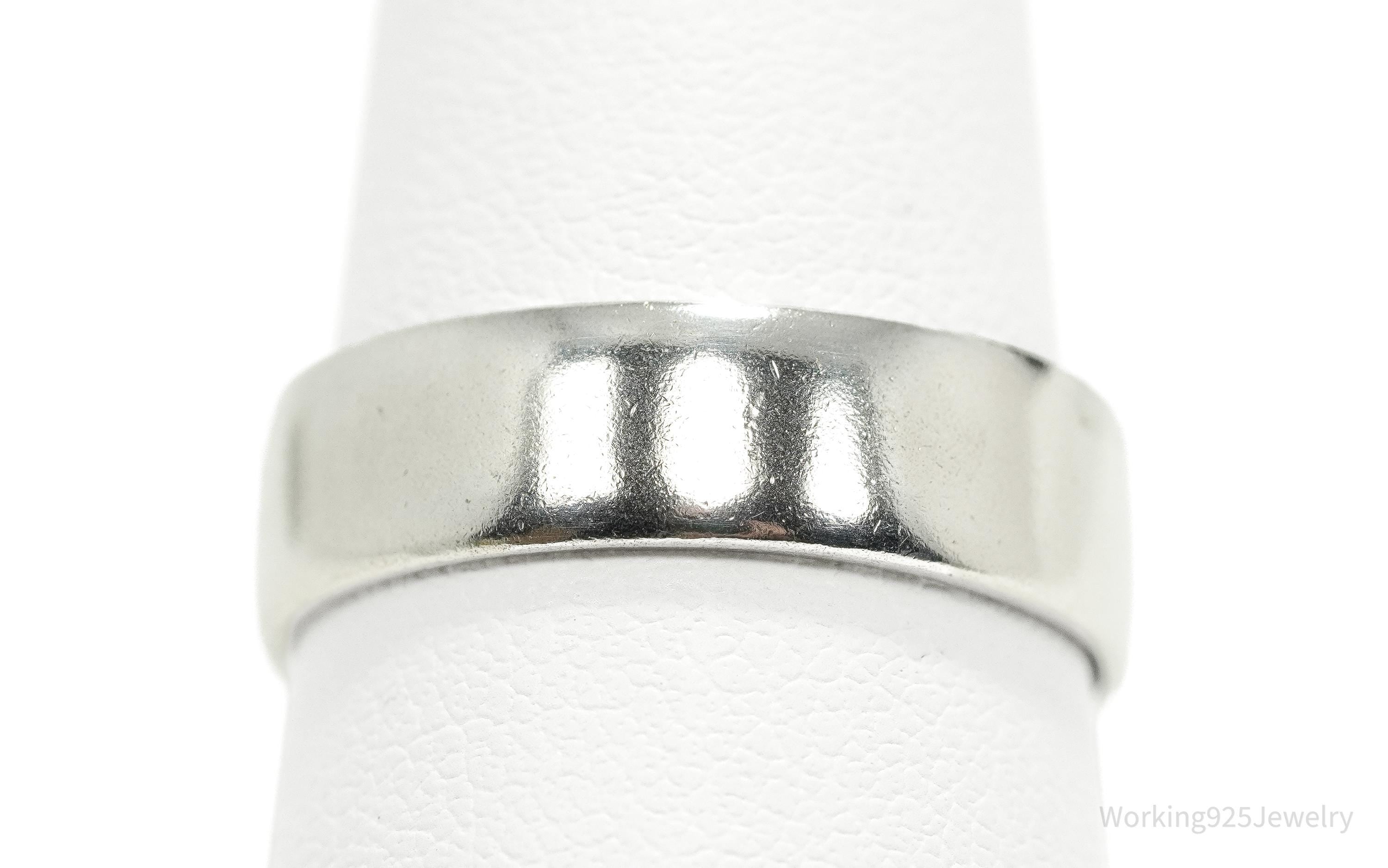 Vintage Native Designer Carolyn Pollack Sterling Silver Band Ring - Size 8.25