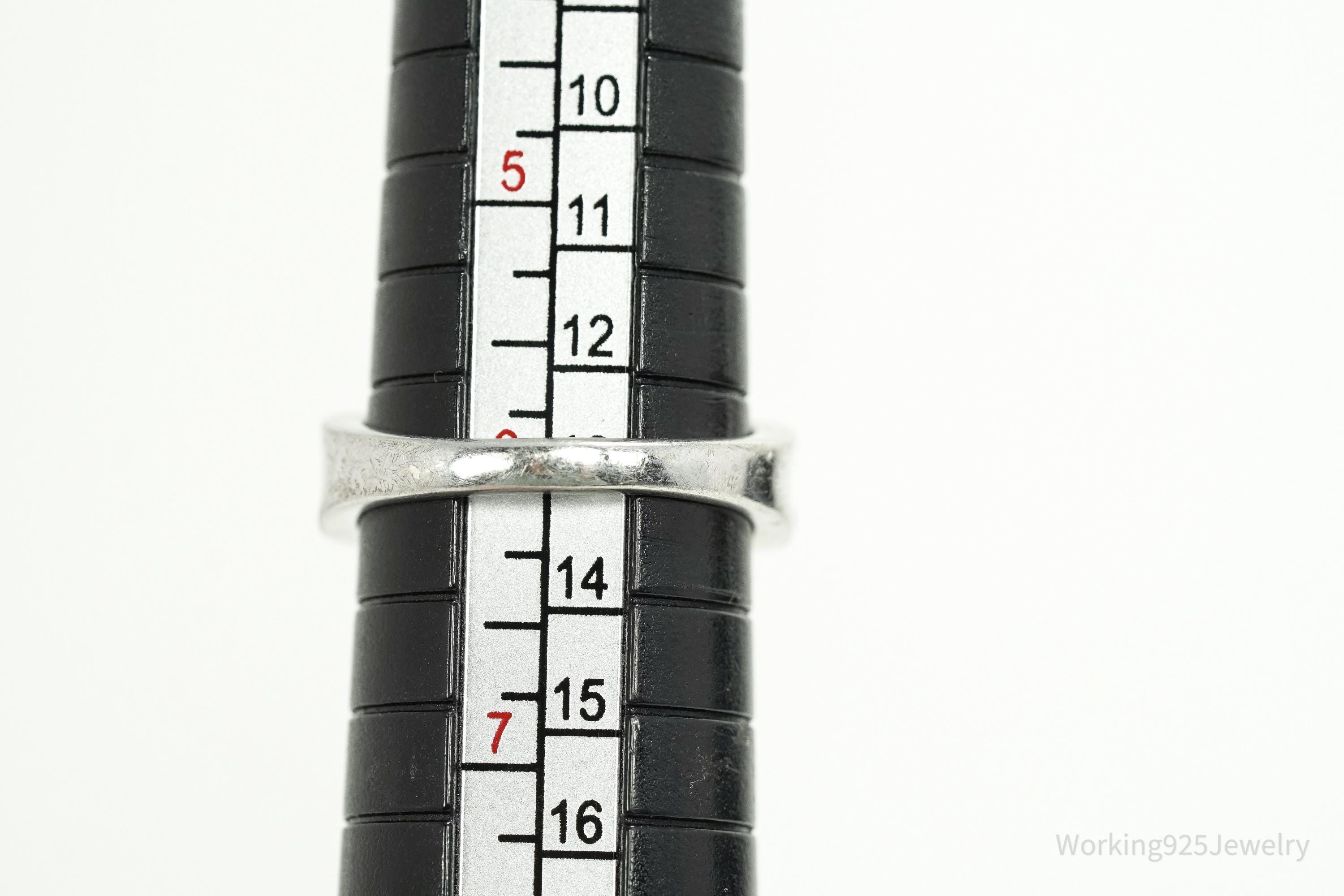 Vintage Amethyst, Cubic Zirconia, & Peridot Sterling Silver Ring - Size 6