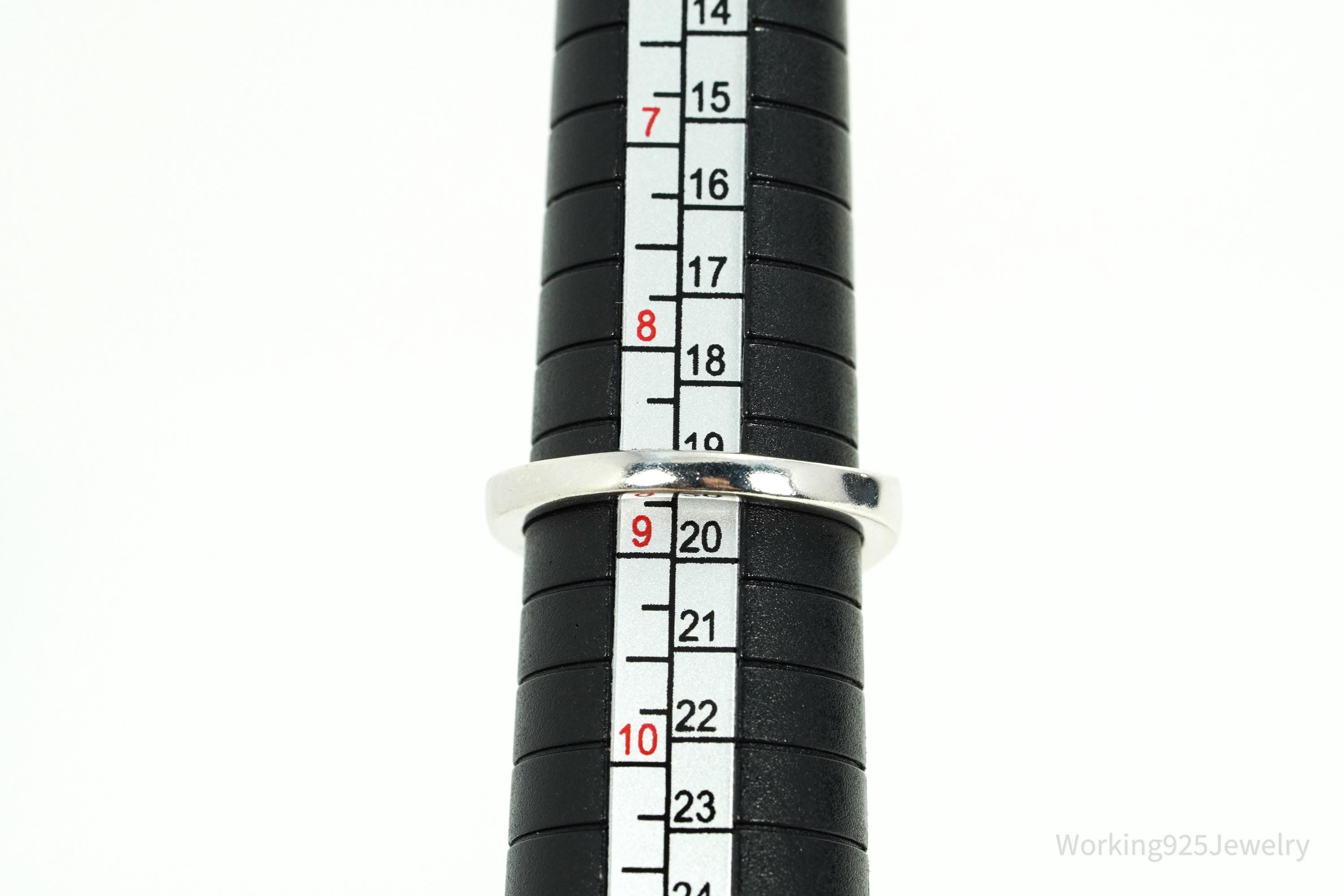 Vintage LNT Amethyst Sterling Silver Ring - Size 8.75