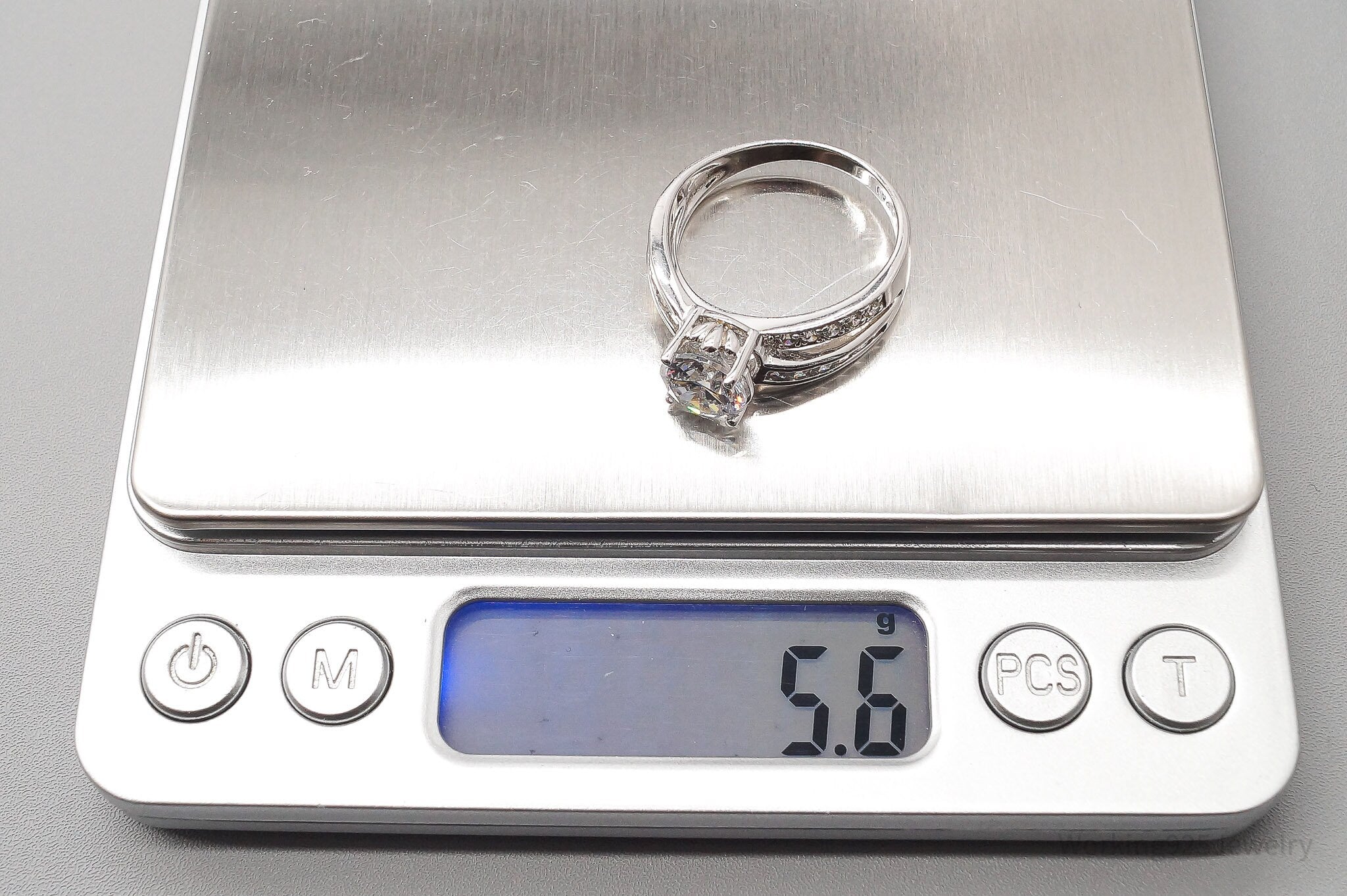 JTV PAJ Cubic Zirconia Sterling Silver Ring - Size 9.75