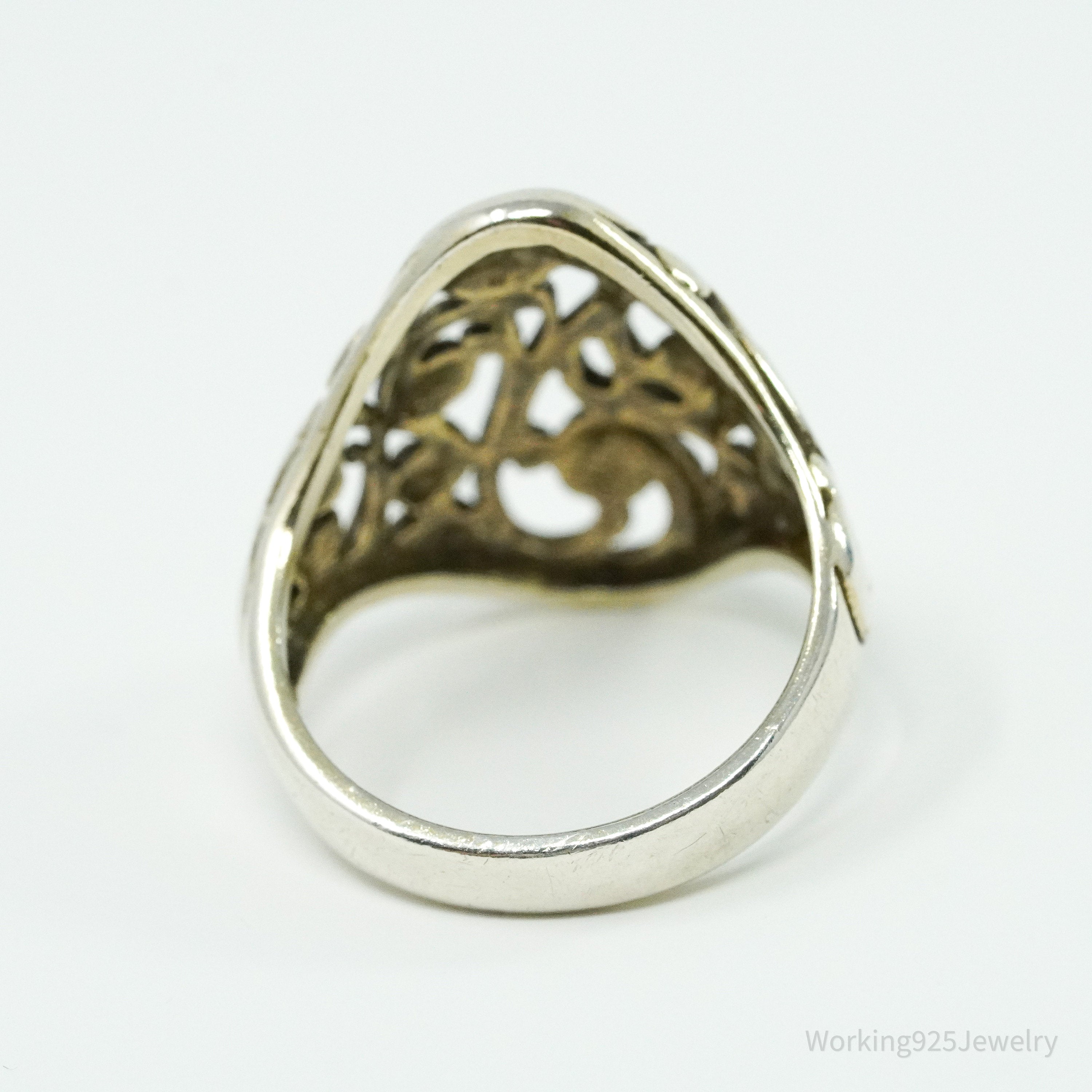 Vintage Designer KABANA Sterling Silver Ring - Size 9