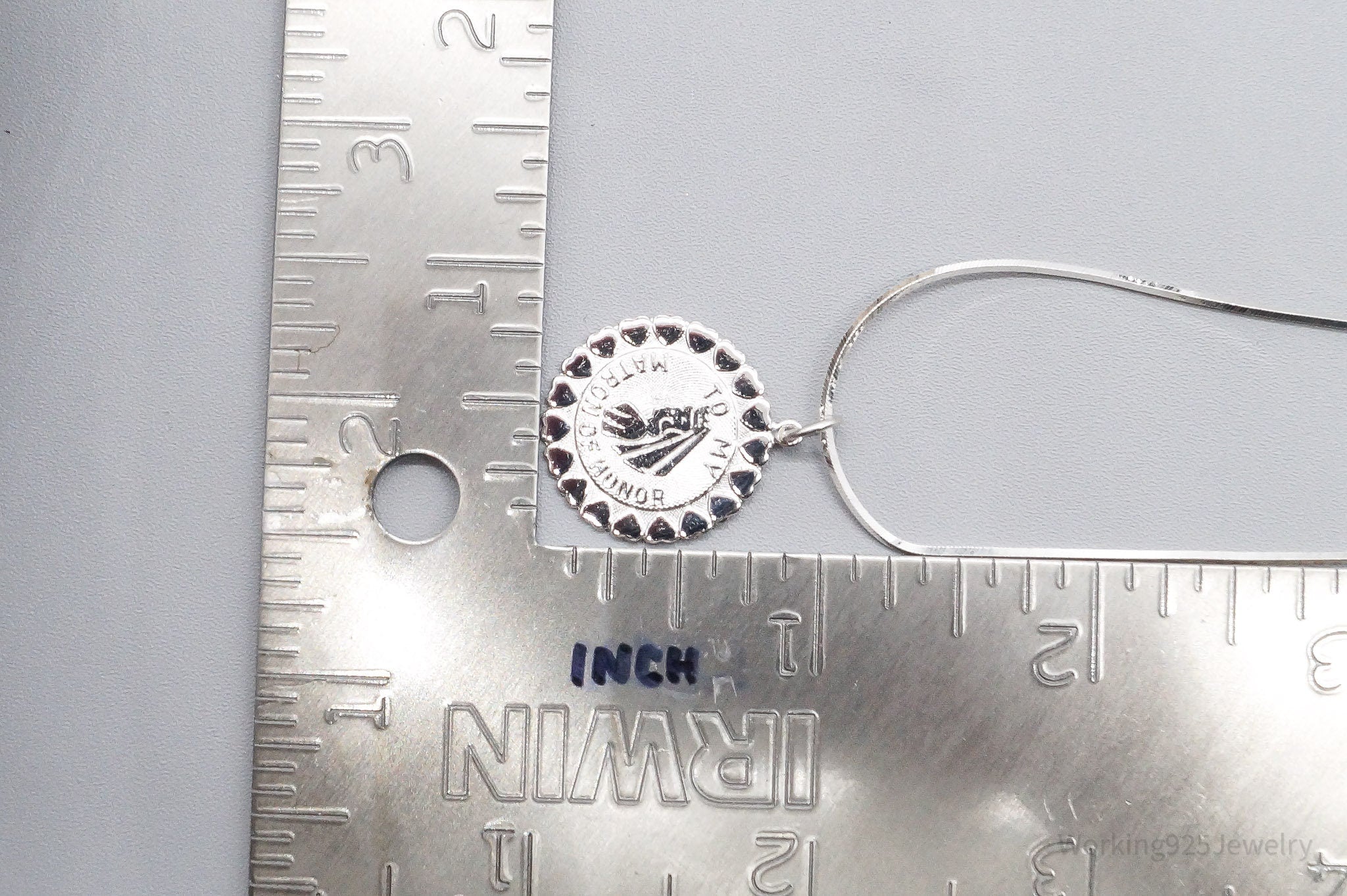 Vintage Maid Of Honor Sterling Silver Necklace 20"