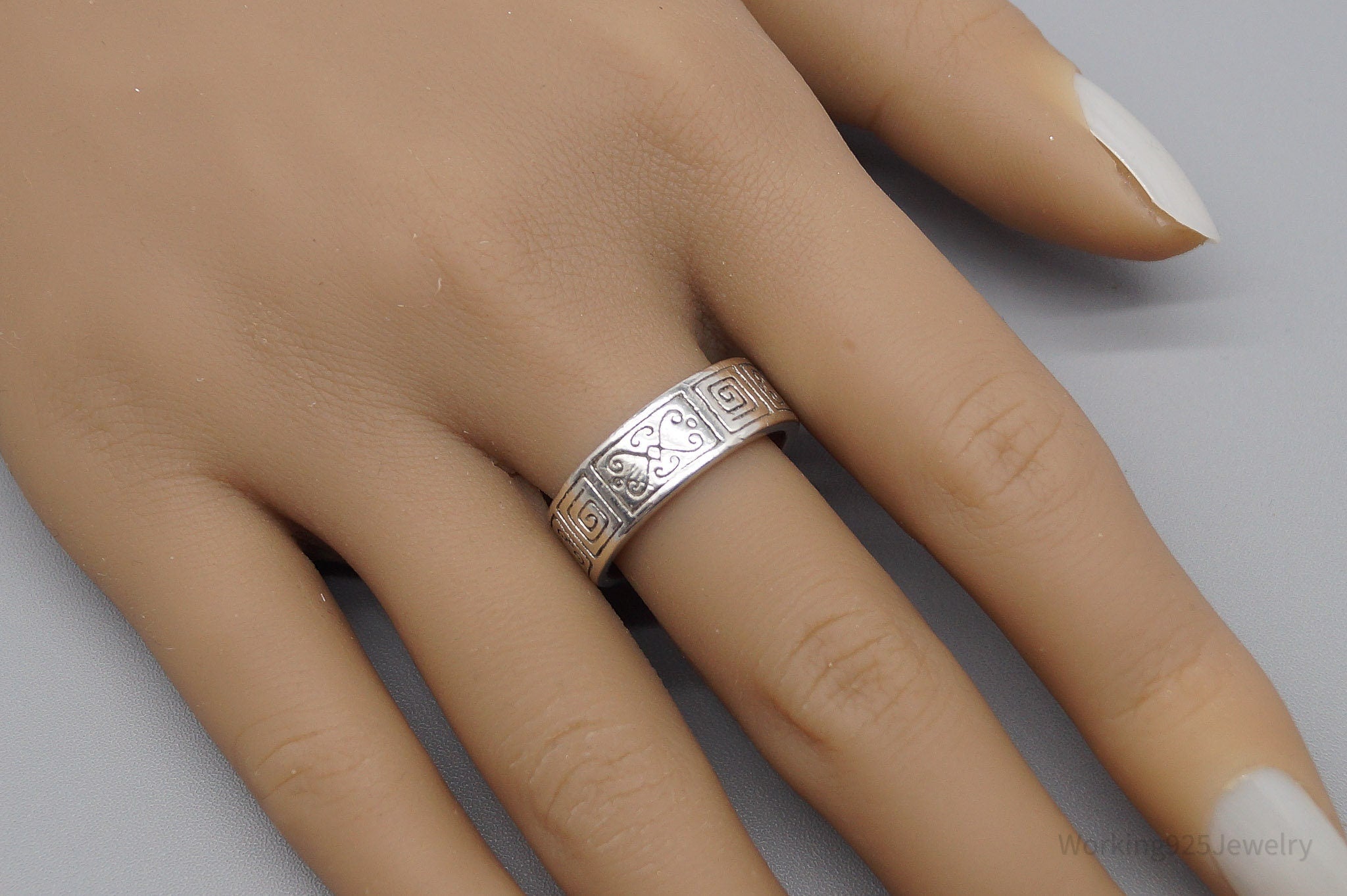 Vintage Designer Brighton Scrolls Sterling Silver Ring - Size 9