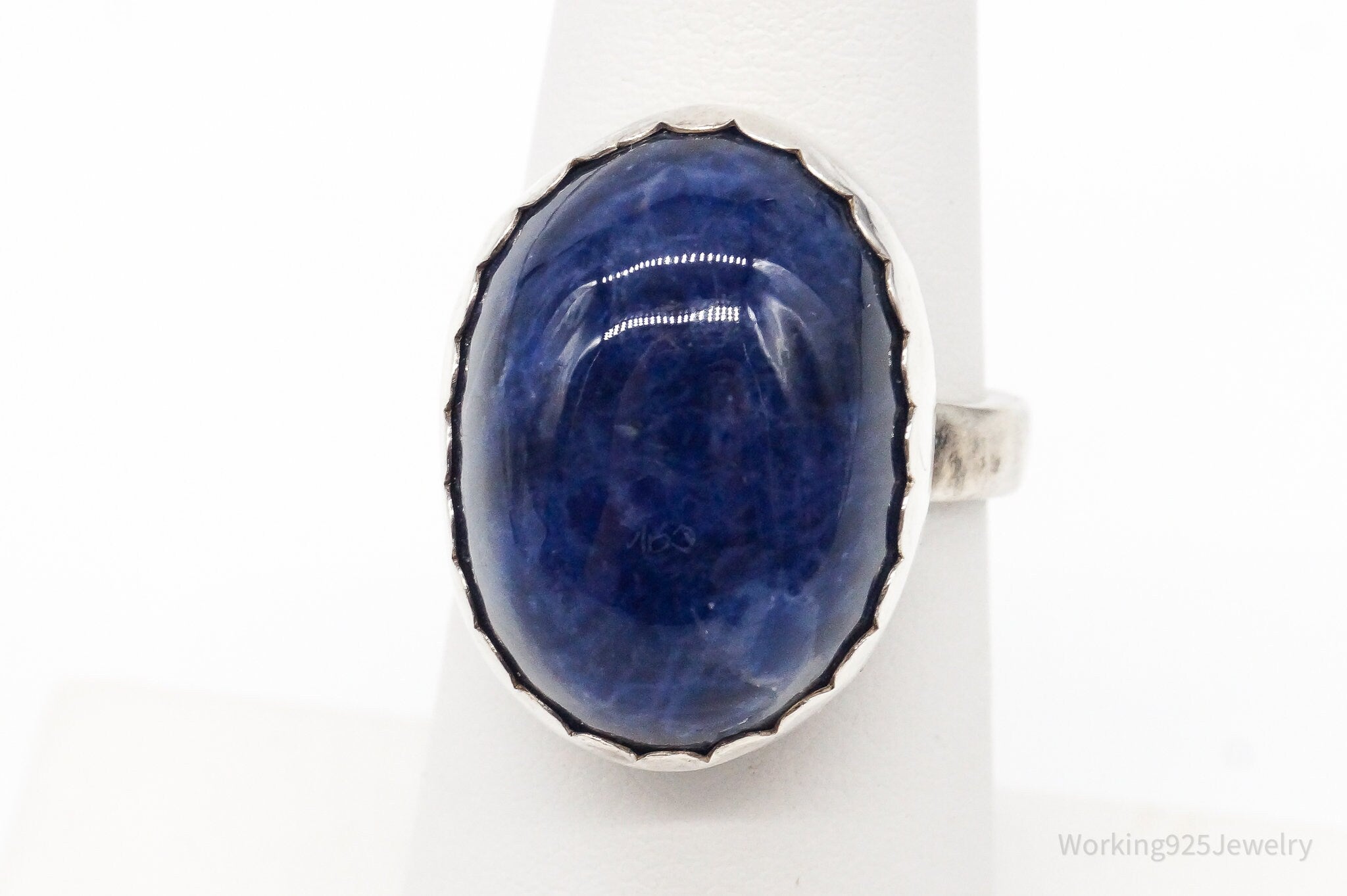 Vintage Sodalite Sterling Silver Ring - Size 5.75