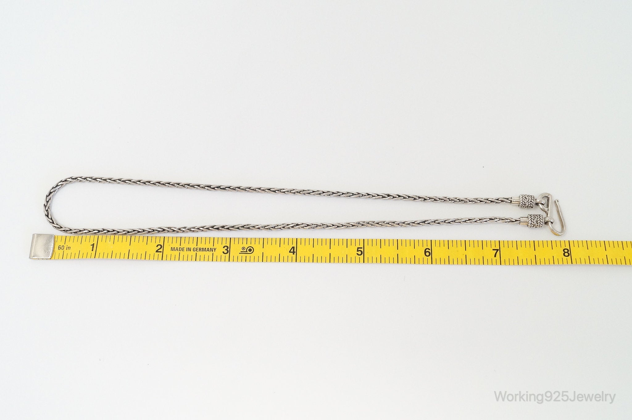 Designer BA Suarti High Fashion Sterling Silver Chain Link Necklace