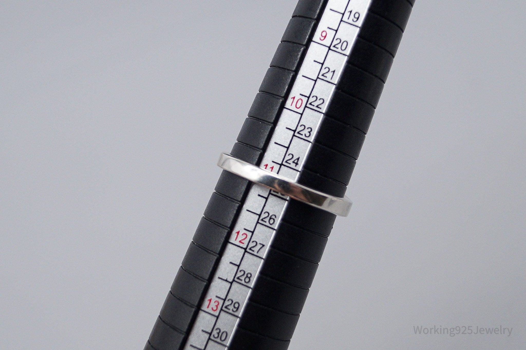 Vintage Avon Garnet Heart Charm Sterling Silver Ring - Size 11