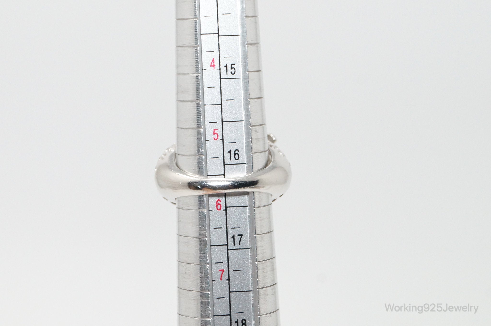 Designer TGGC Amethyst Honey Bee Hive CZ Sterling Silver Statement Ring SZ 5.75