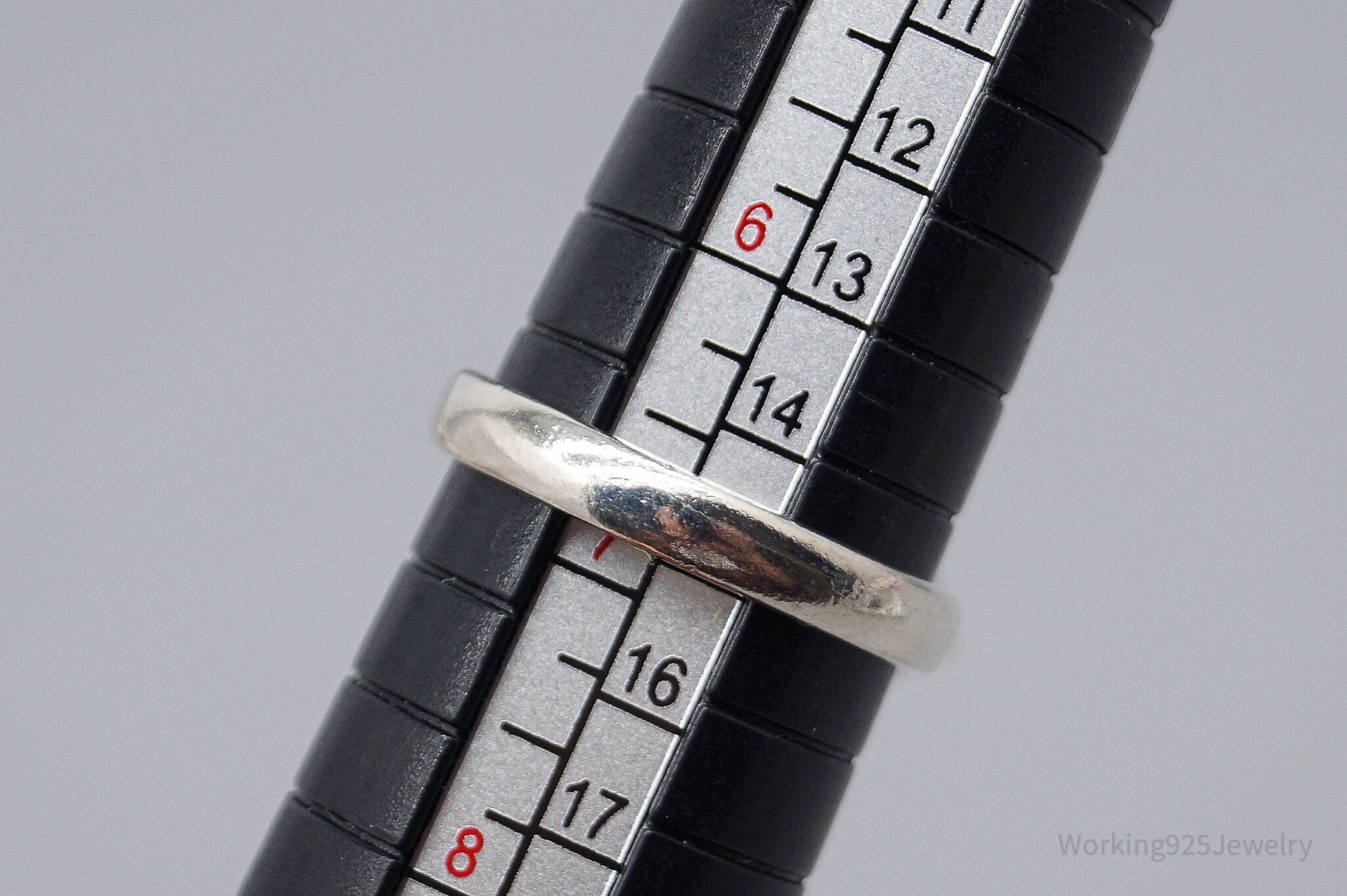 Vintage Amethyst Sterling Silver Ring - Size 6.75