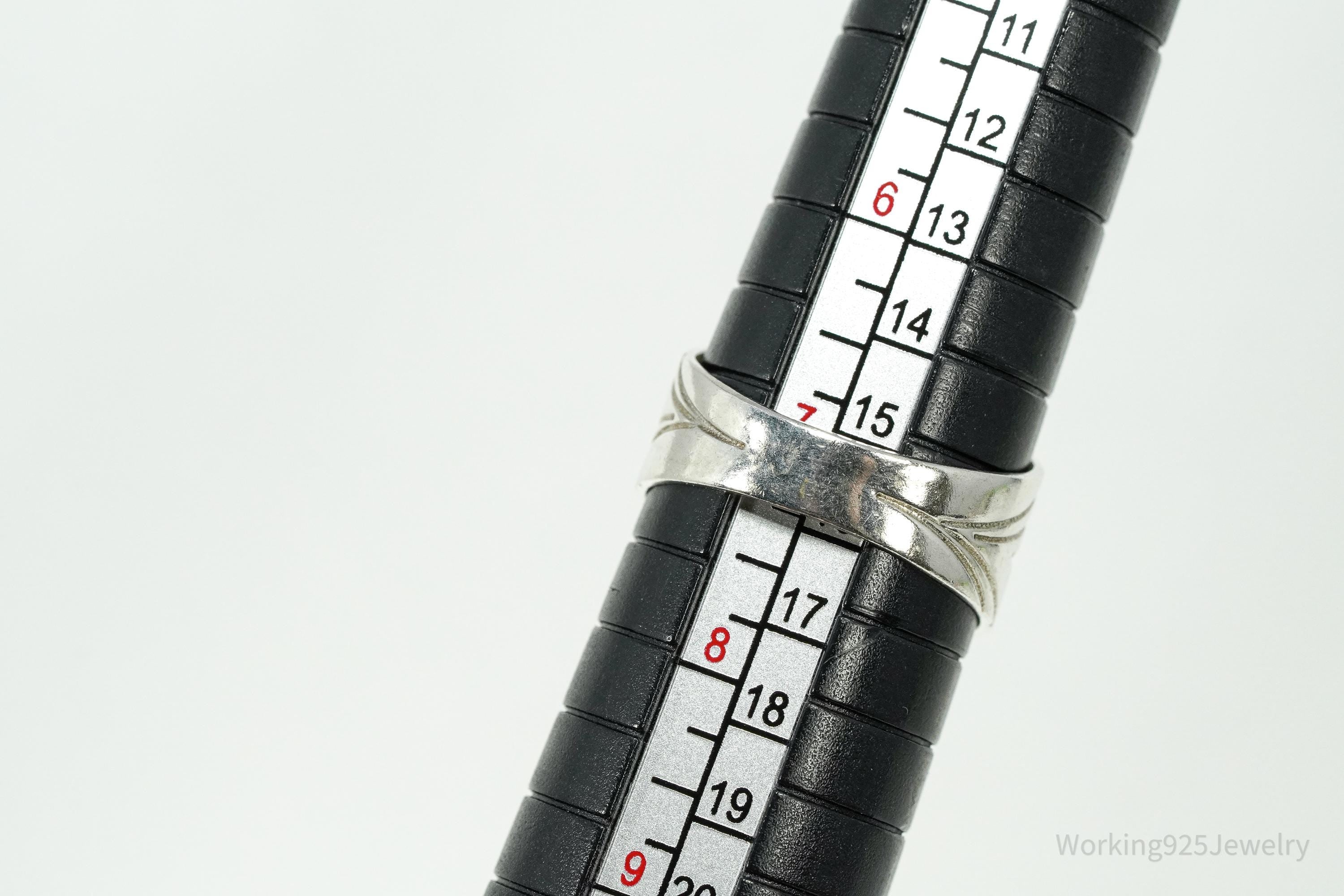 Vintage Desert Rose Trading Co Turquoise Sterling Silver Ring Size 7.25