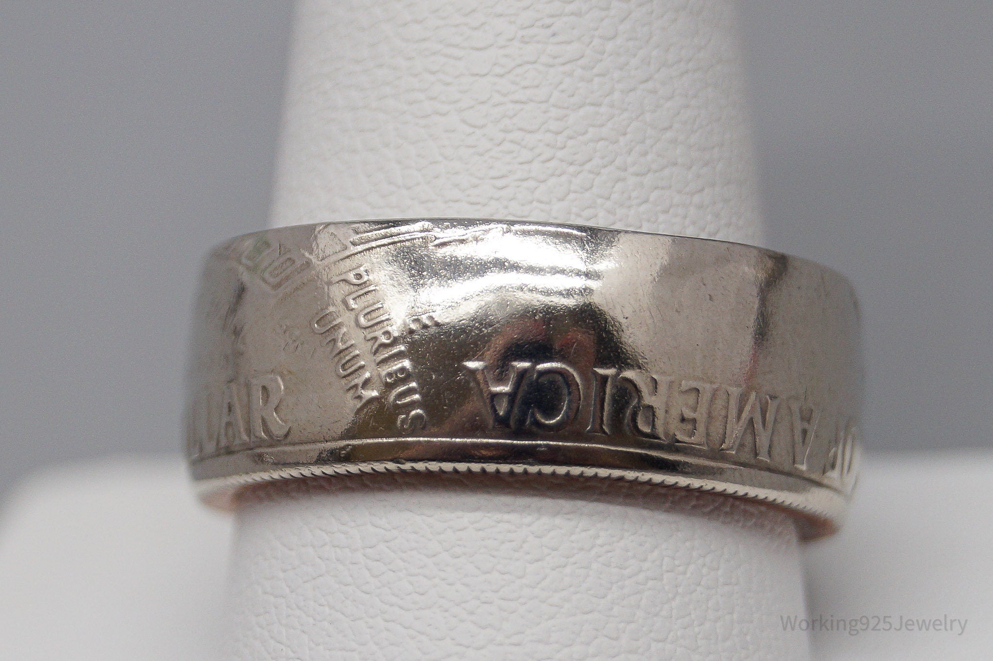 Vintage 1776 To 1976 Bicentennial Half Dollar Silver Ring - Size 11.25