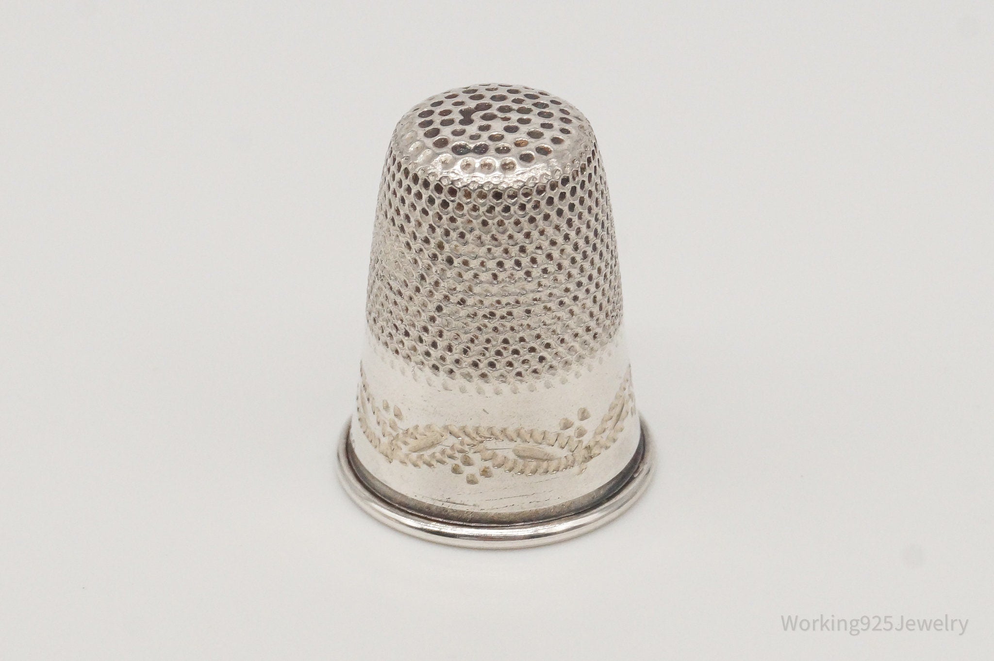 1800s Antique Dome 800 Silver Thimble