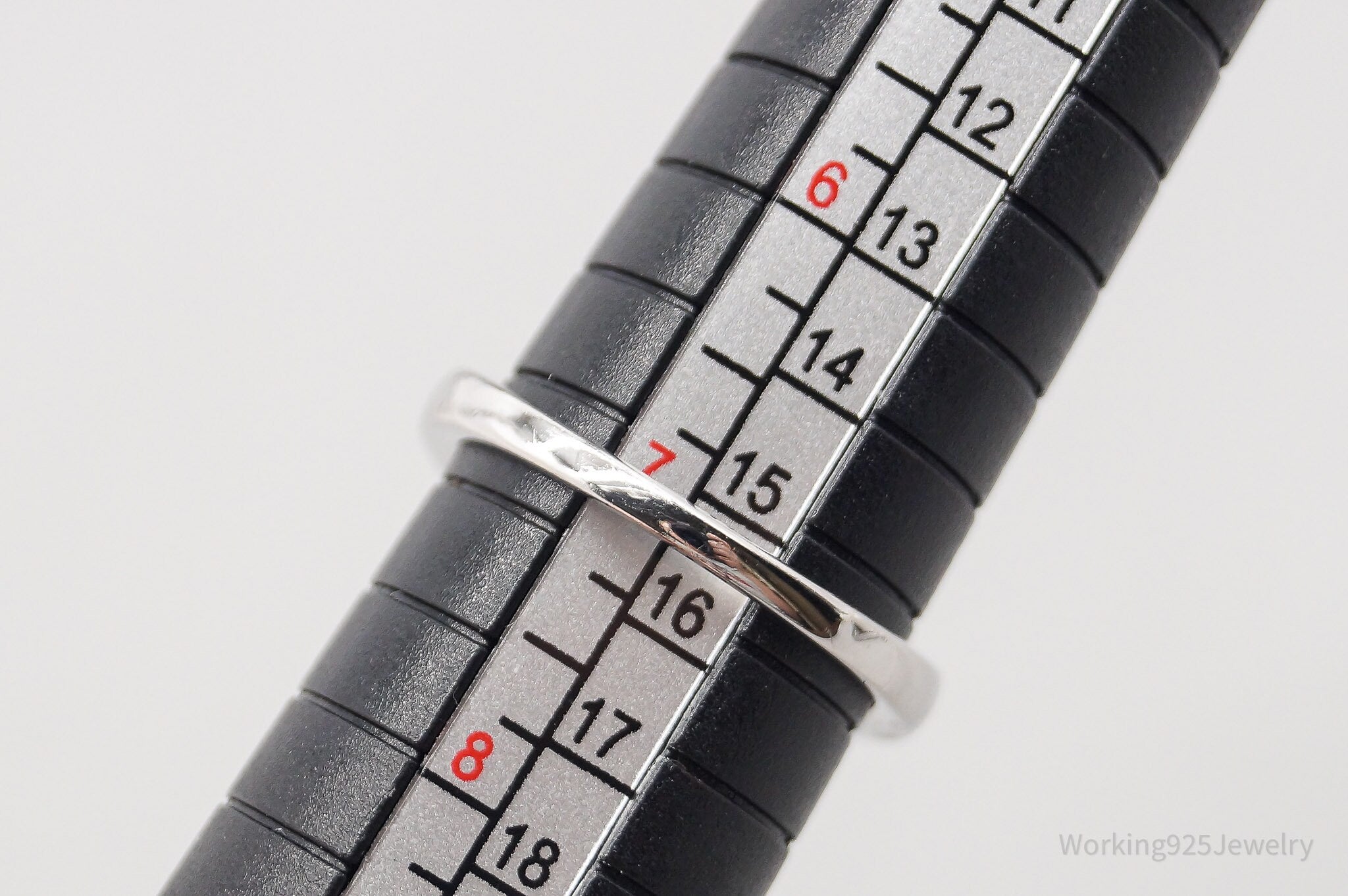 Vintage Cubic Zirconia Sterling Silver Ring - Size 7