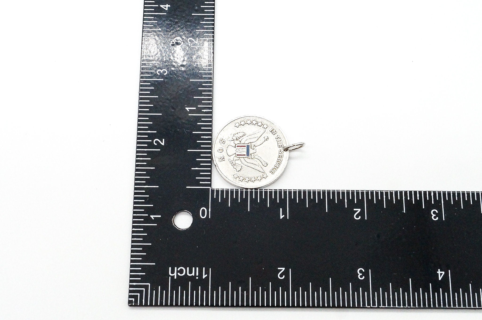 Rare Vintage Coro WWII In The Service Son Sterling Silver Pendant