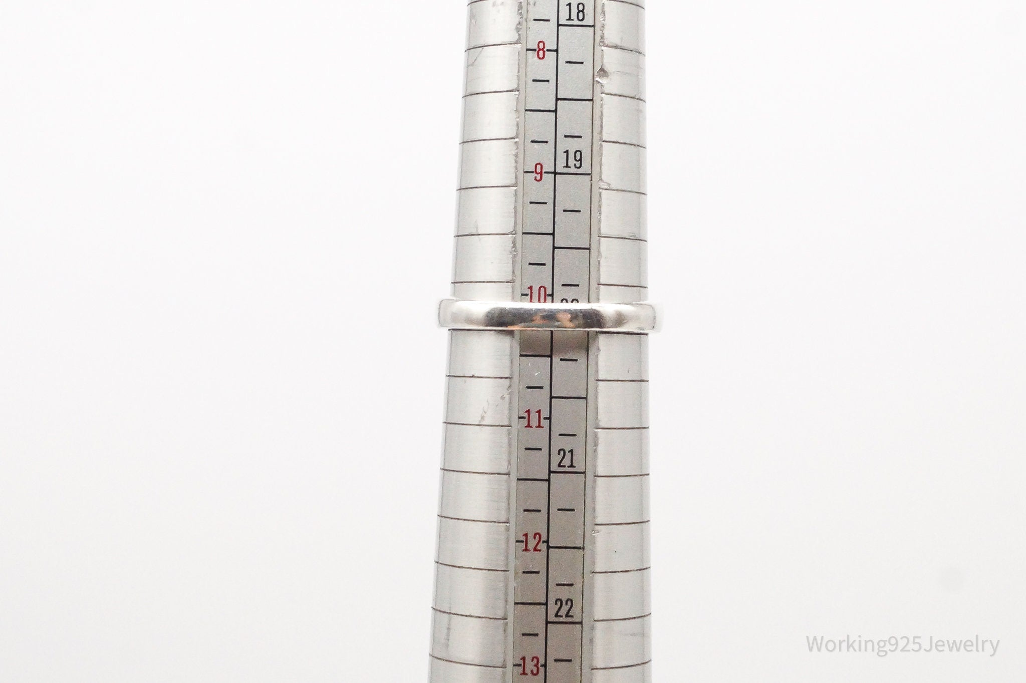 Vintage Cubic Zirconia Sterling Silver Ring - Size 10.25