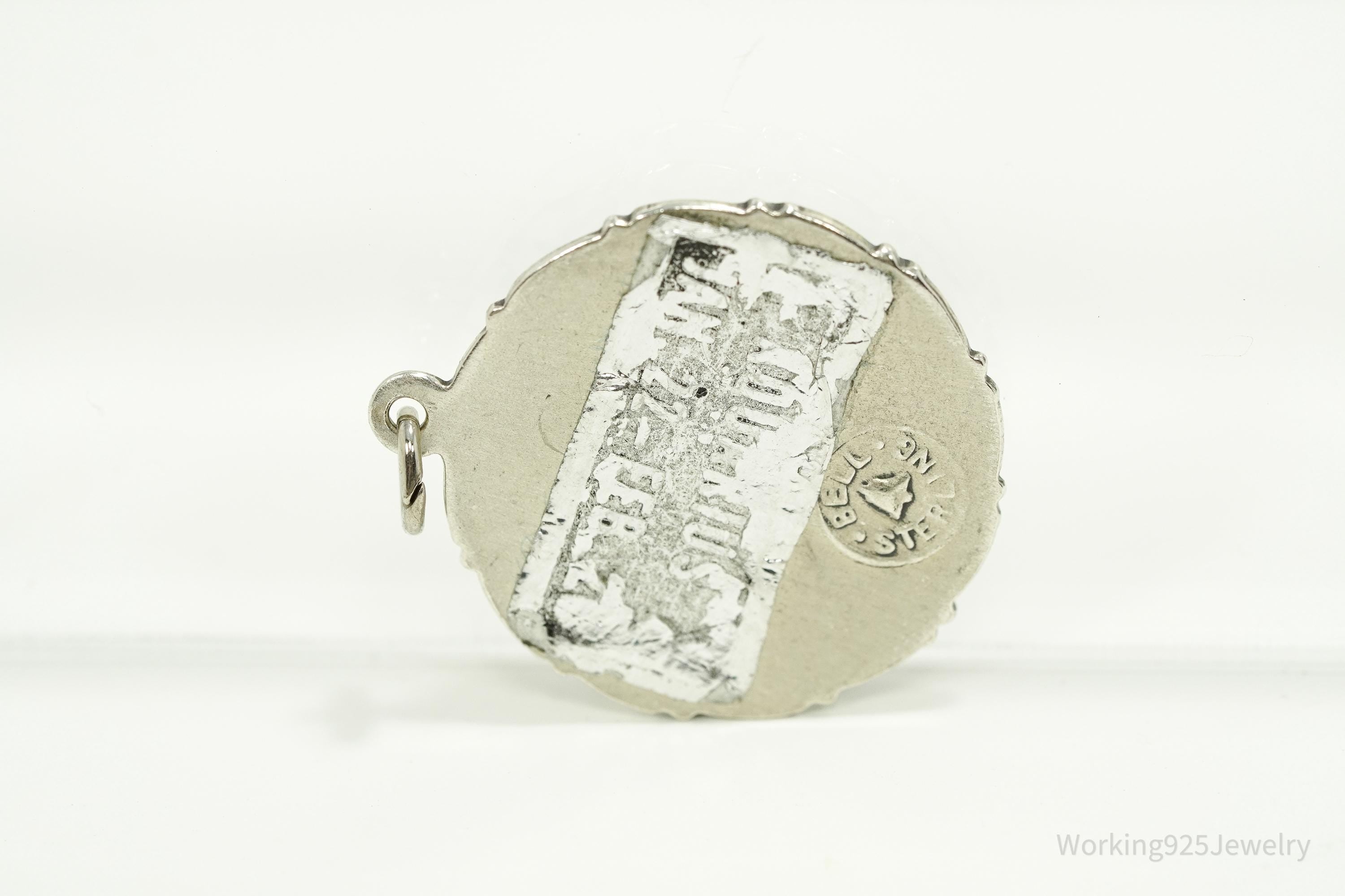 Vintage Bell Trading Aquarius Sign Sterling Silver Pendant