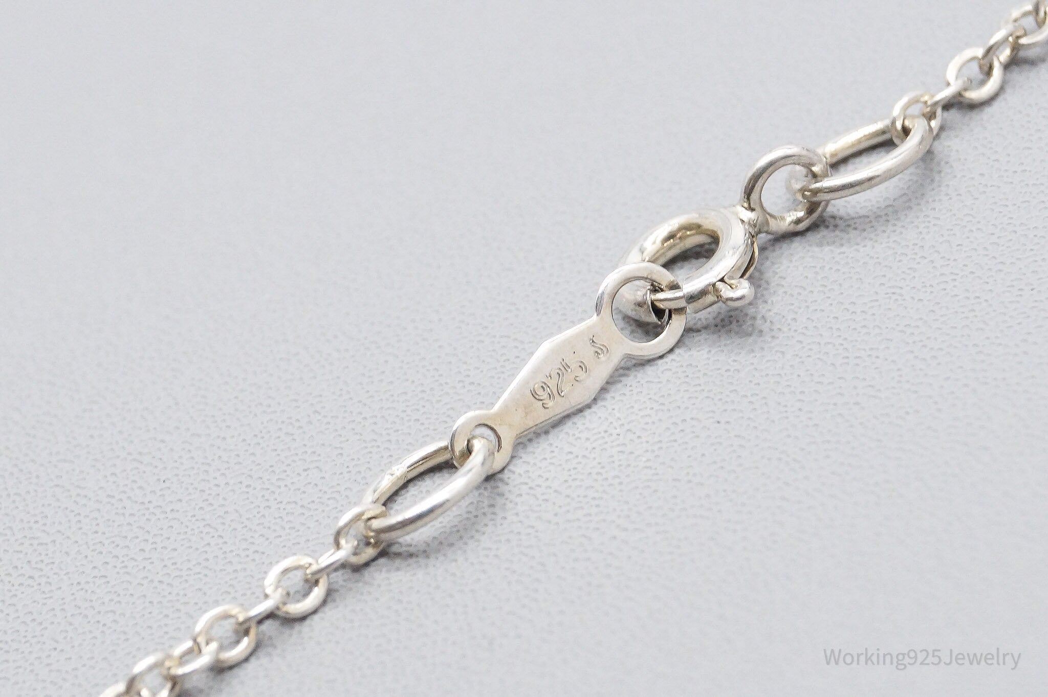 Vintage Sea Turtles & Rose Quartz Sterling Silver Necklace 20"