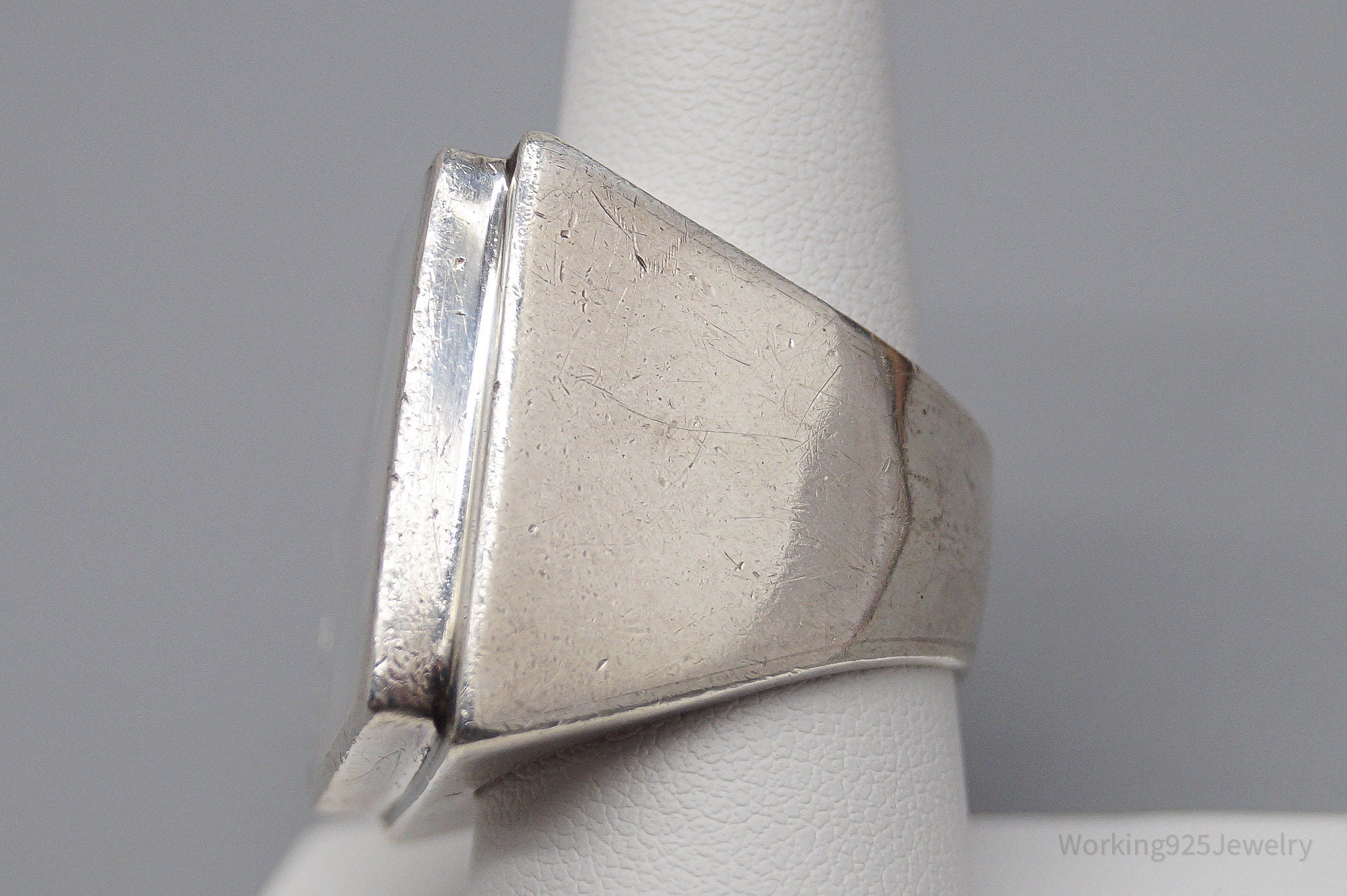 VTG Claudia Agudelo EXEX Collection Mother Of Pearl Sterling Silver Ring SZ 8.5