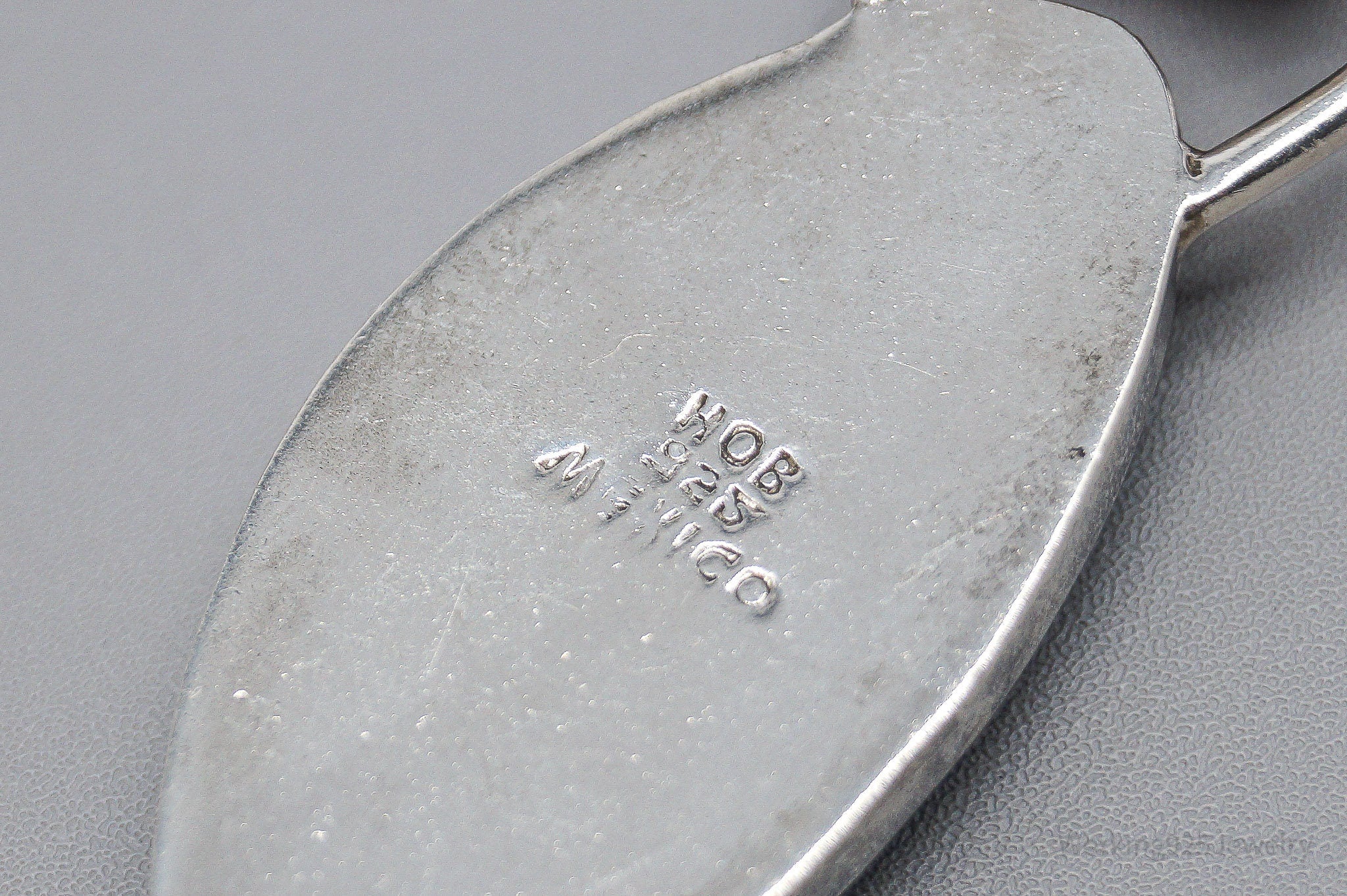 Large Vintage Mexico Modernist HOB Turquoise Carnelian Sterling Silver Pendant