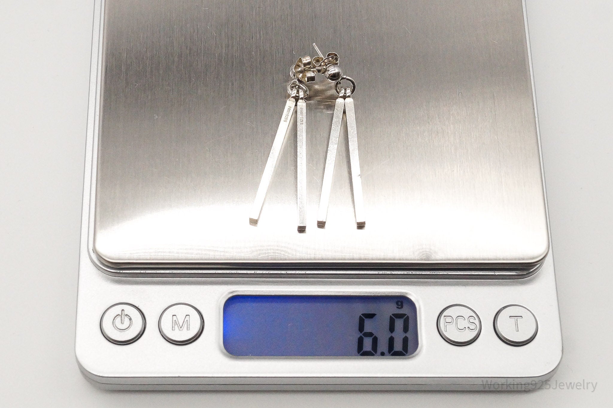 RARE Vintage Denmark Modernist Nils Erik Sterling Silver Earrings