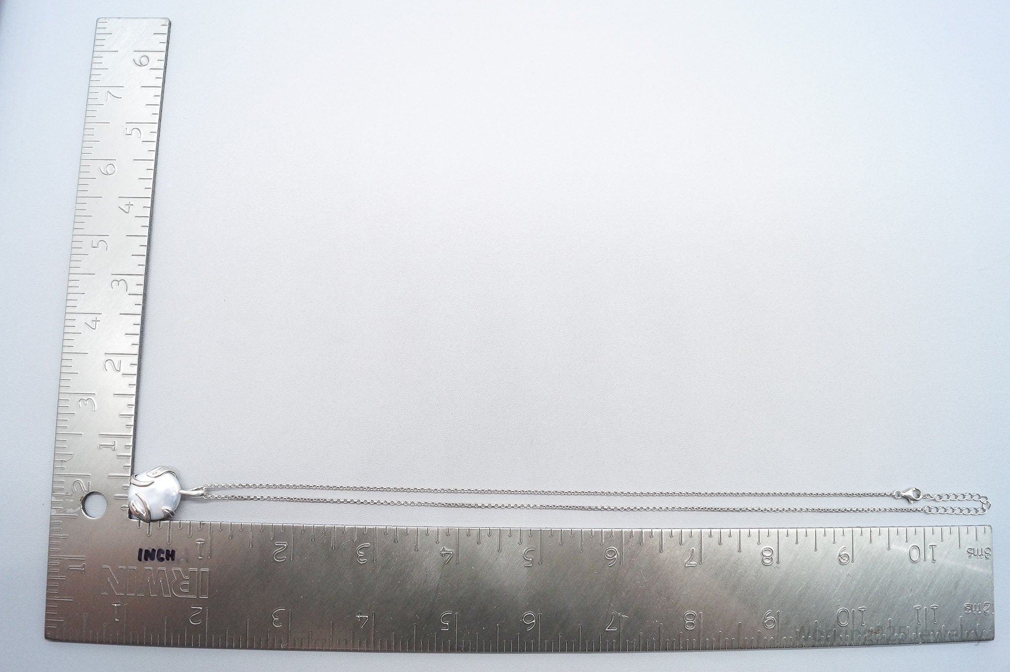 Vintage Honora Cultured Pearl Coin Vine Sterling Silver Necklace - 20"