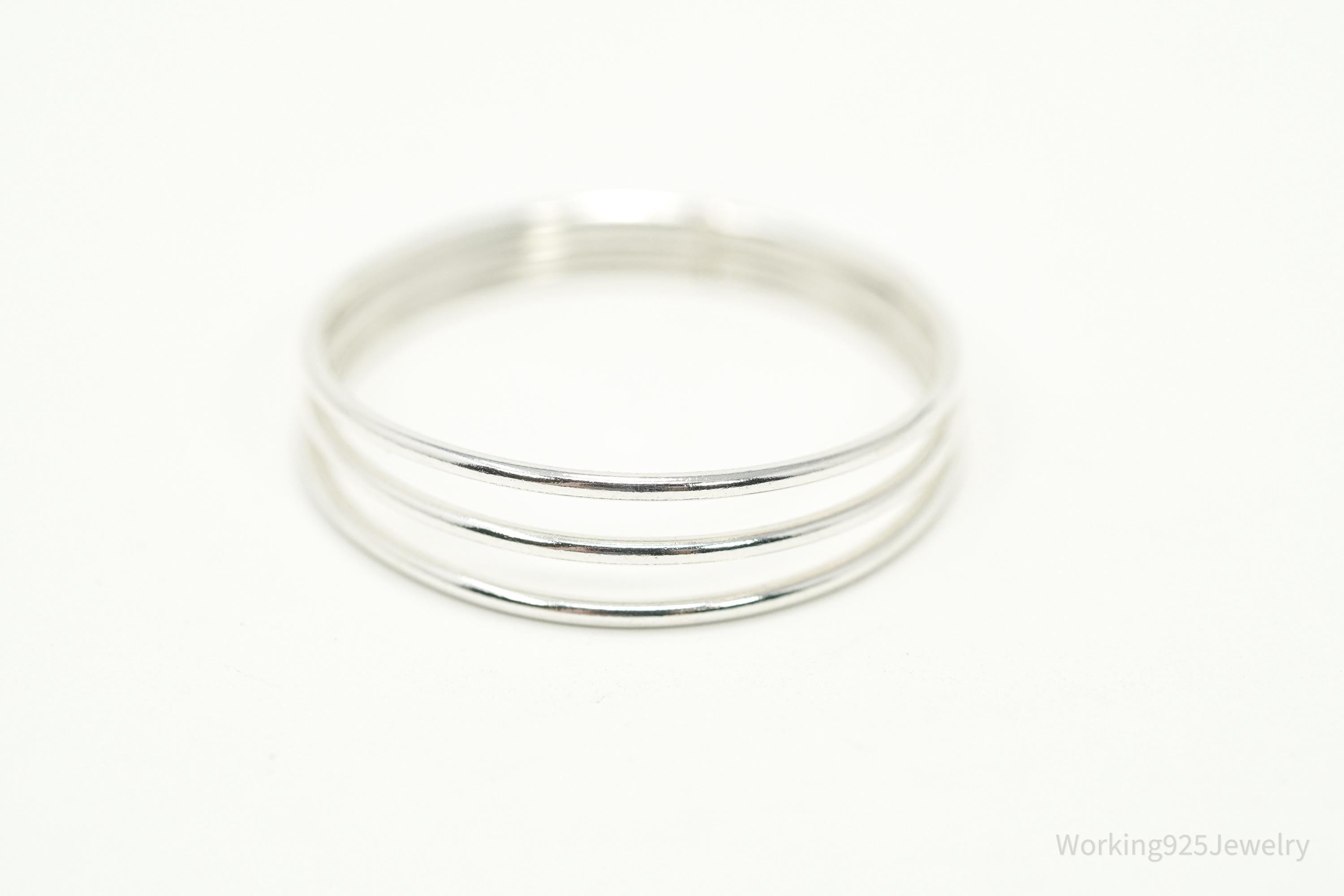 Vintage Silver Band Ring - Size 9