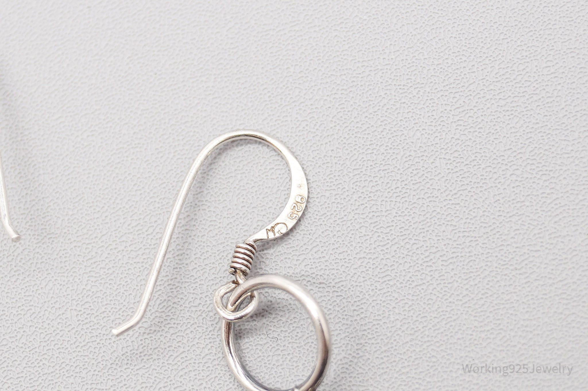 Vintage Black Onyx Sterling Silver Earrings