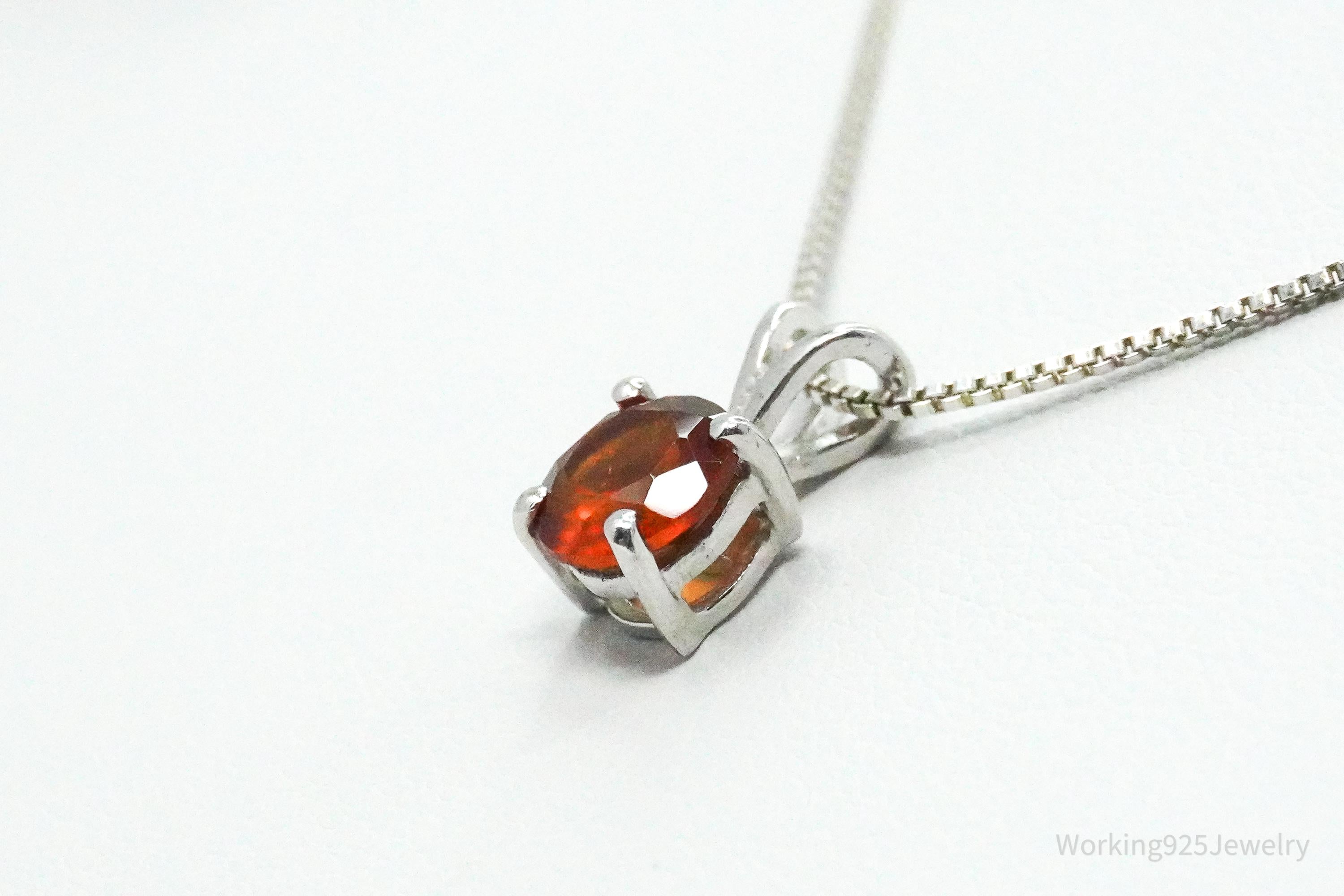 JTV's TGGC Madeira Citrine Sterling Silver Necklace 18"