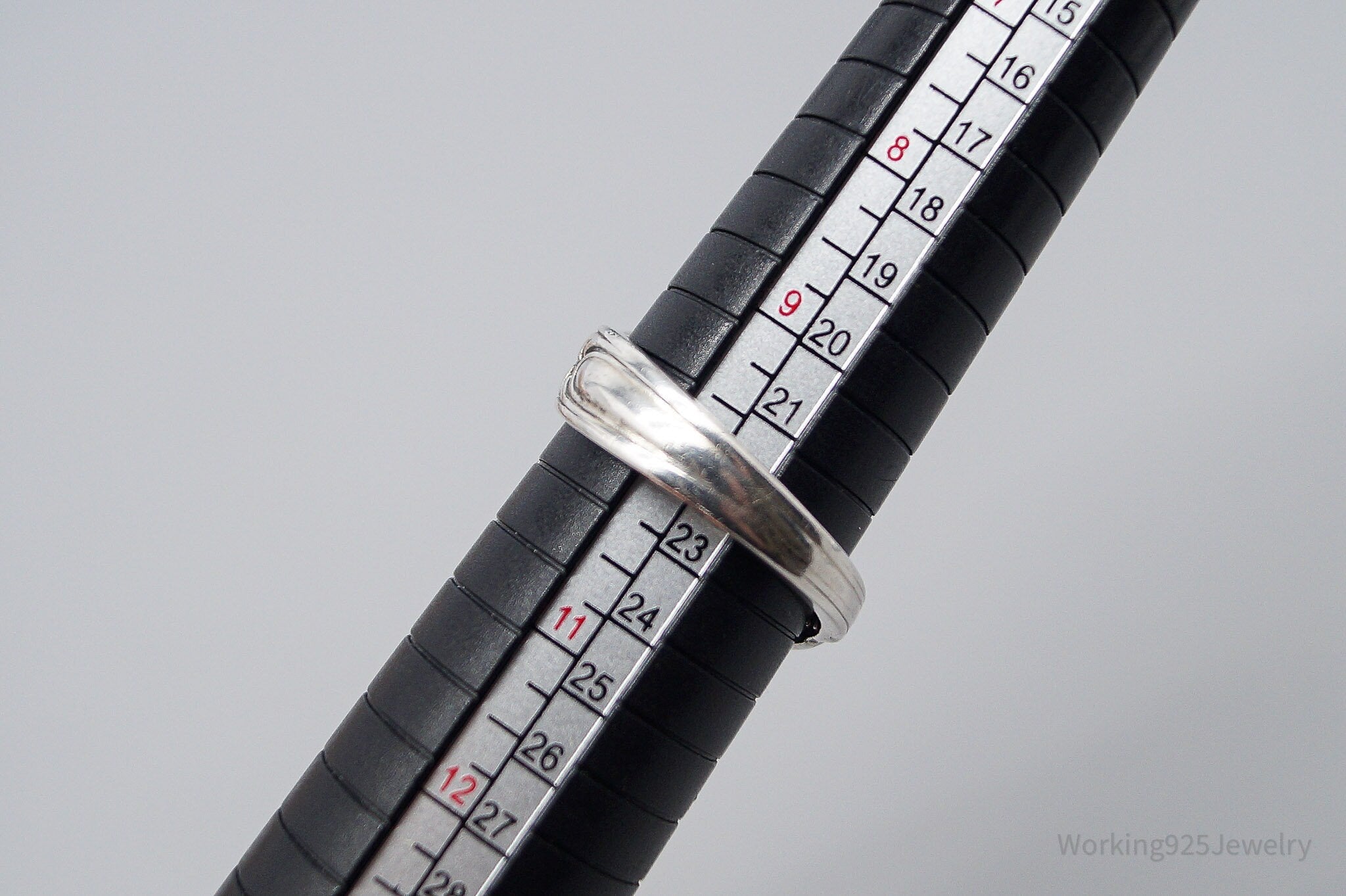 Antique GORHAM 1895 Sterling Silver Wrap Spoon Ring - Size 10