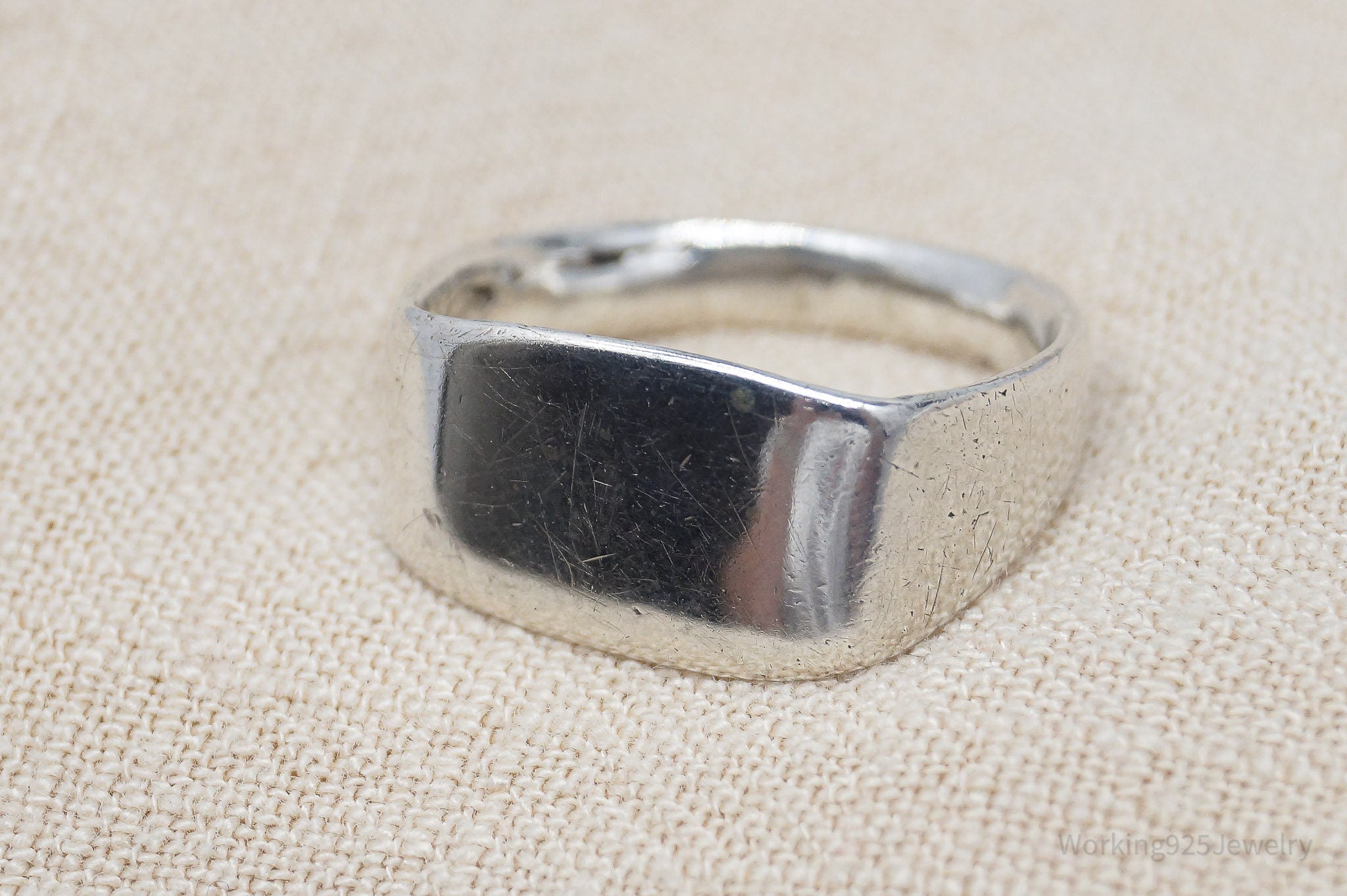 Vintage 1943 Silver Coin Turned Ring - Size 7.5