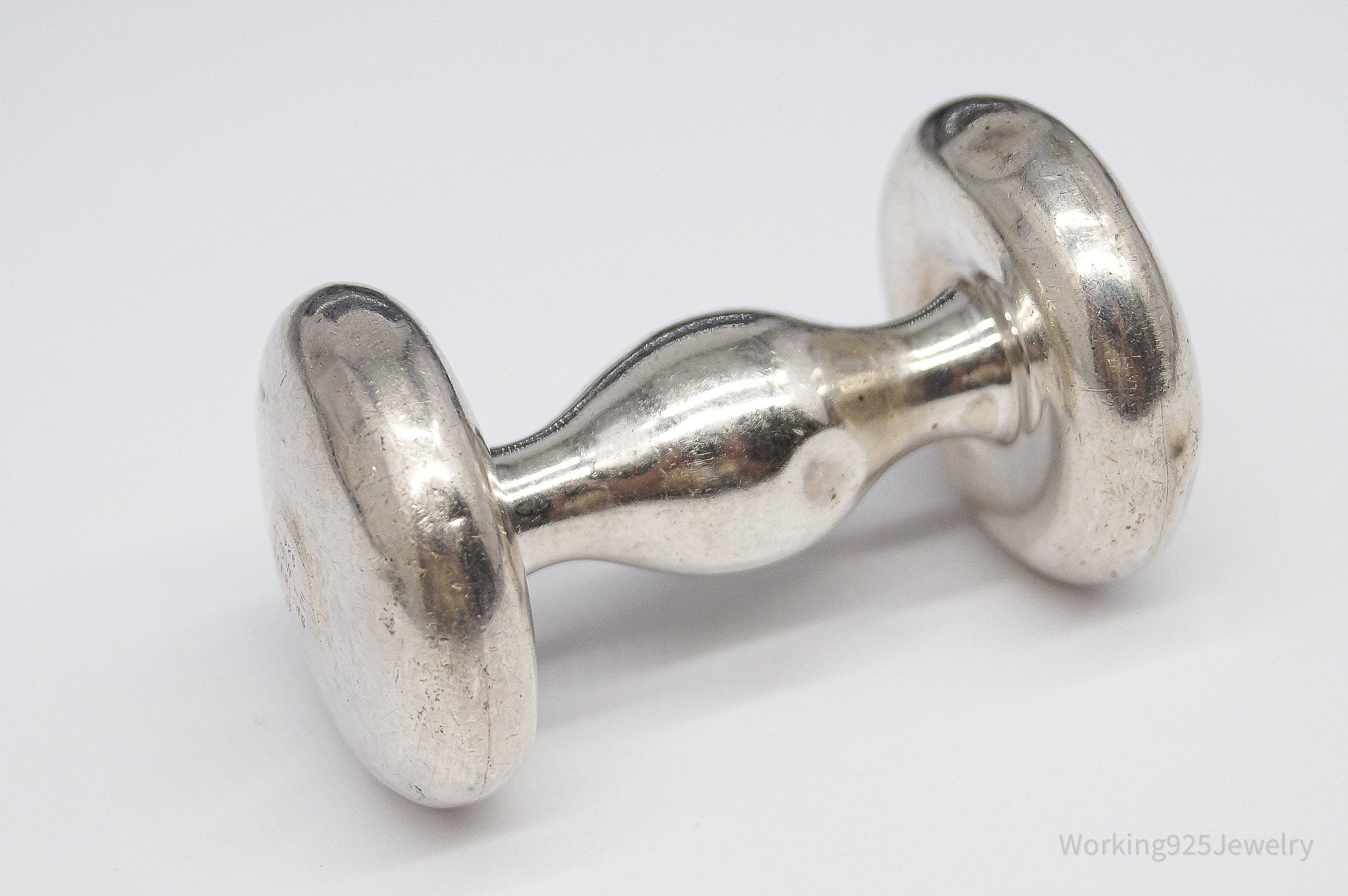 Antique Designer Towle Large Sterling Silver Baby Rattle