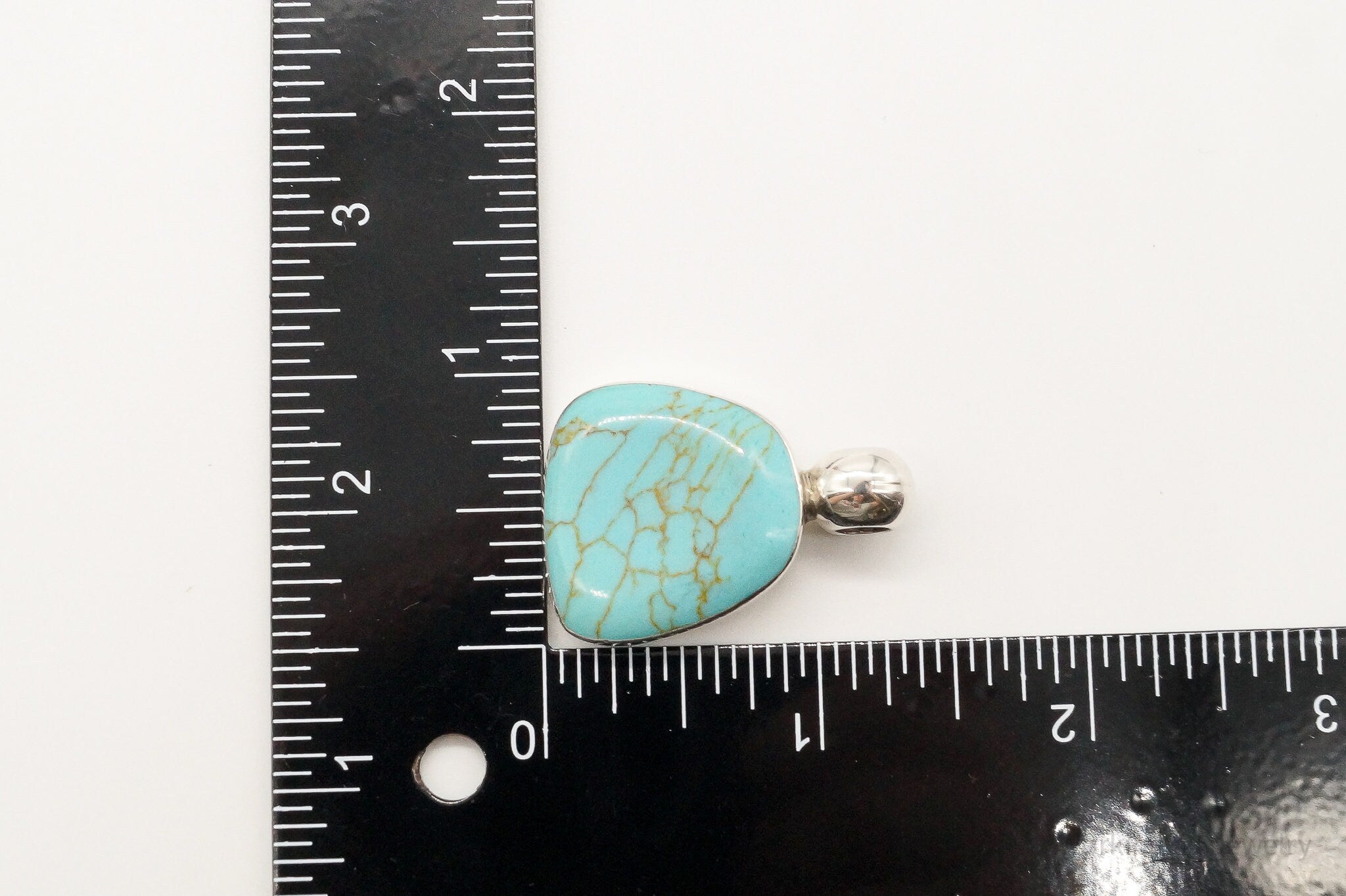 Vintage Mexico Turquoise Southwestern Sterling Silver Pendant