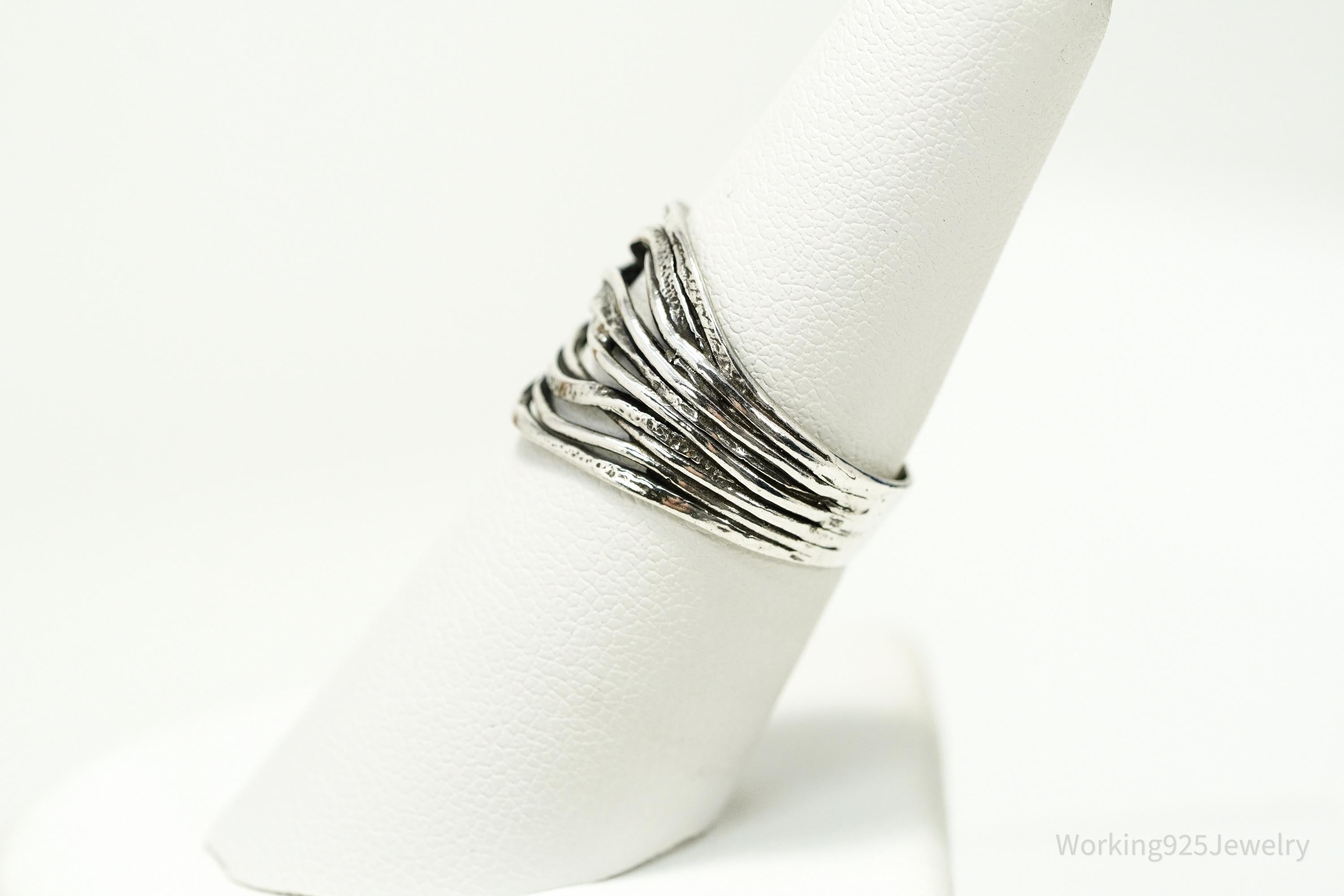 Vintage Israel Shablool Didae Sterling Silver Ring - Size 7