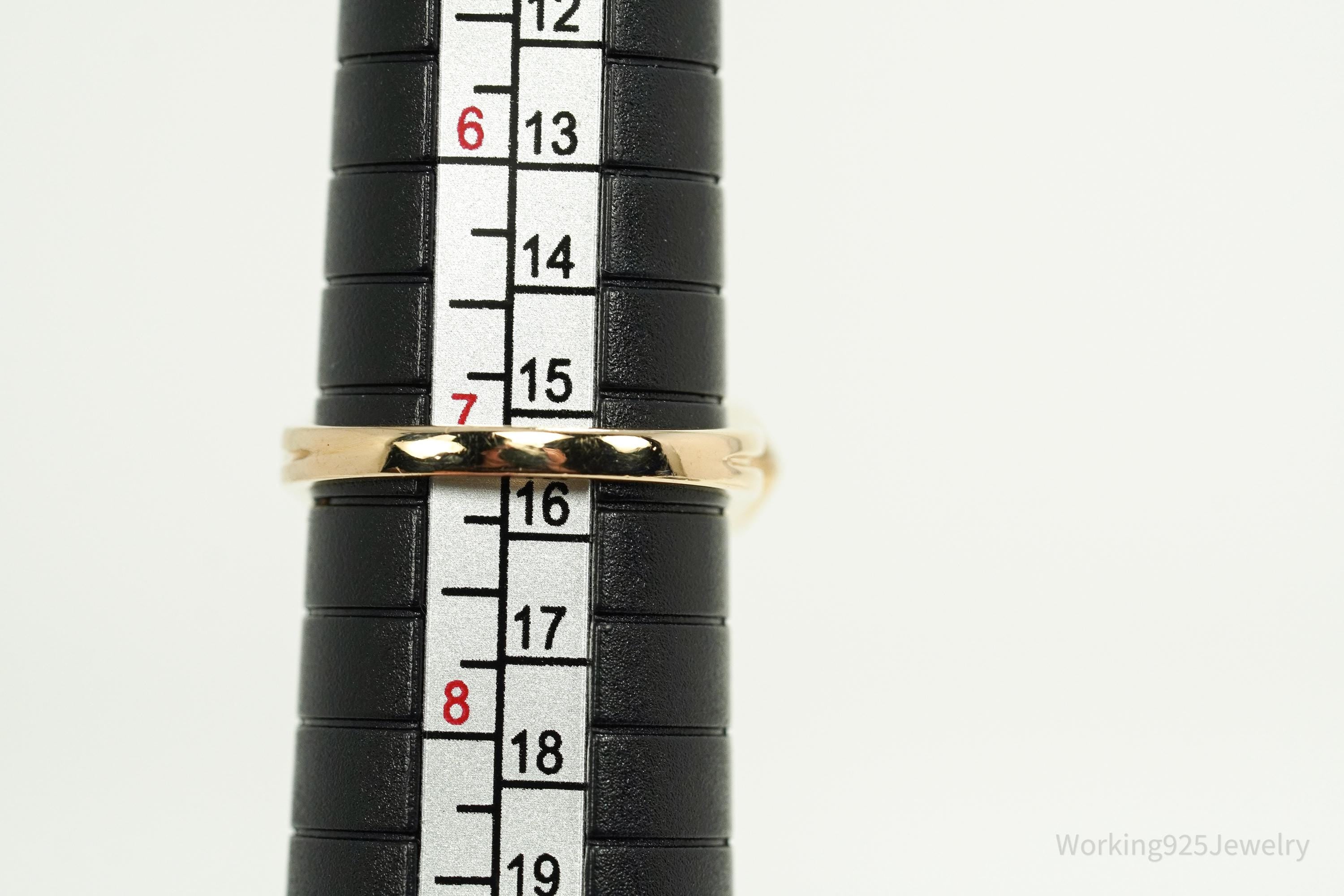 Designer Ross Simons Peridot & Blue Topaz Yellow Gold Over Sterling Silver Ring - Size 7