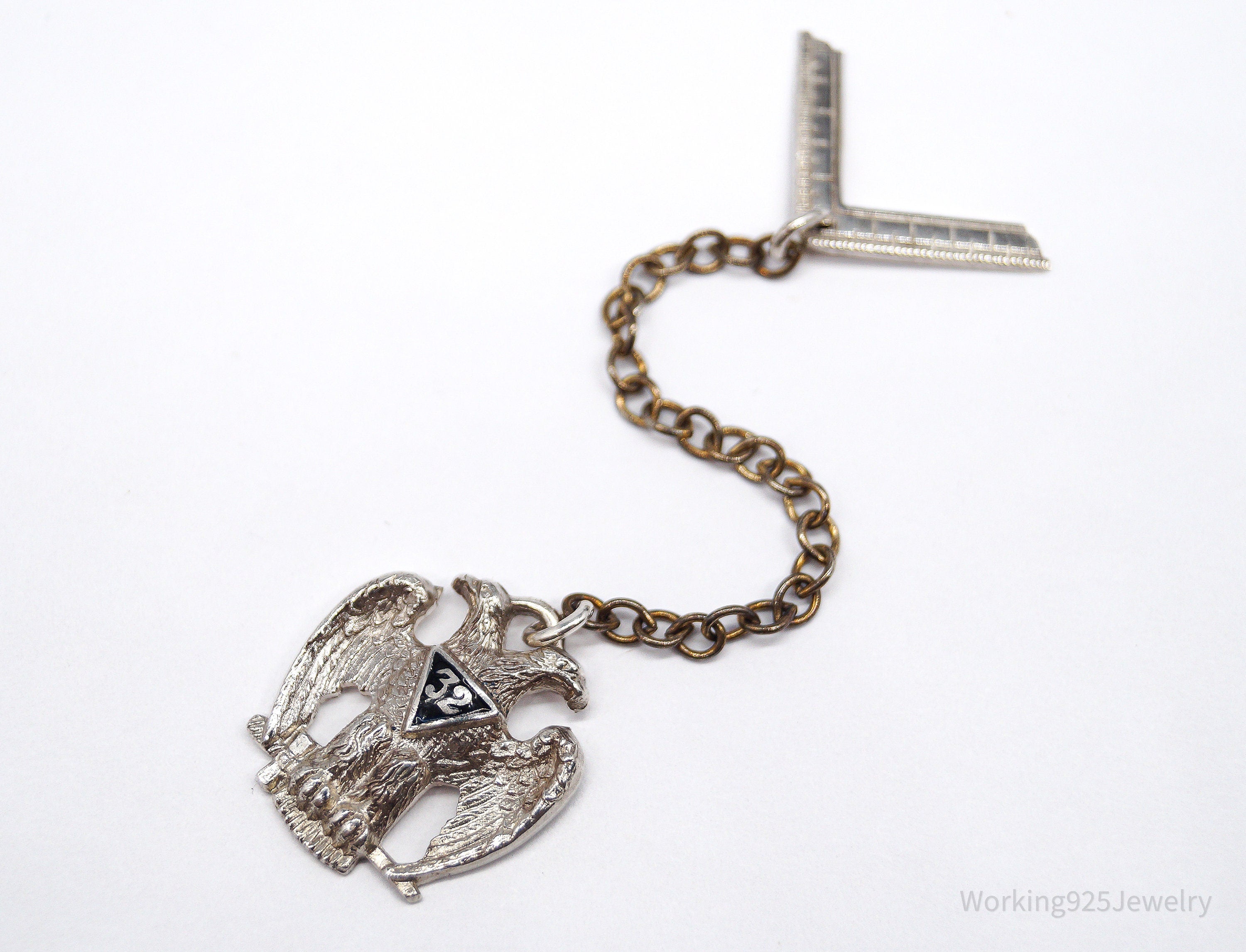 ATQ VTG Scottish Rite 32nd Degree Seattle Masons Sterling Silver Tie Tac