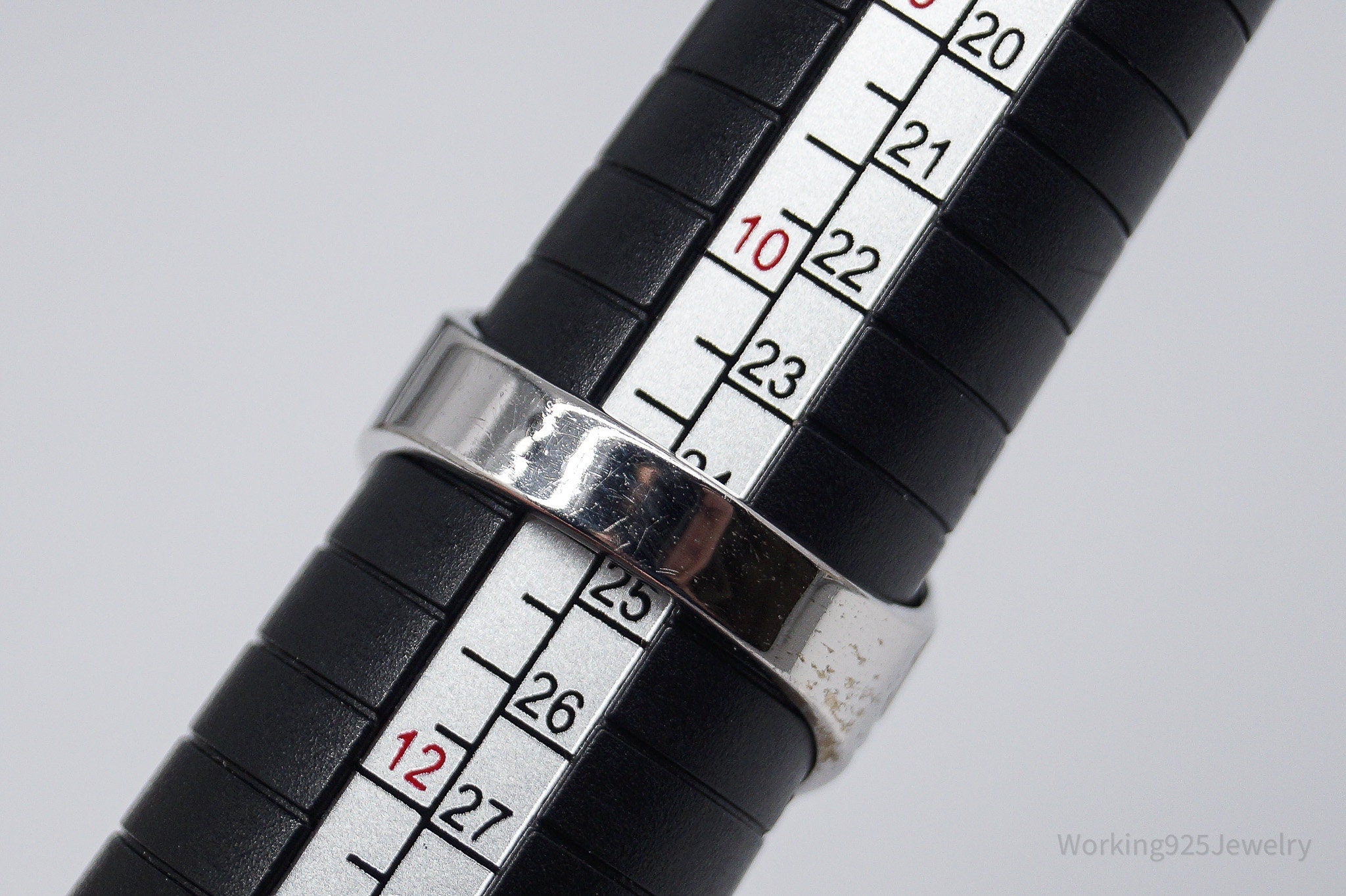 Vintage Vargas Mfg. Co. Moss Agate Sterling Silver Ring - Size 10.75