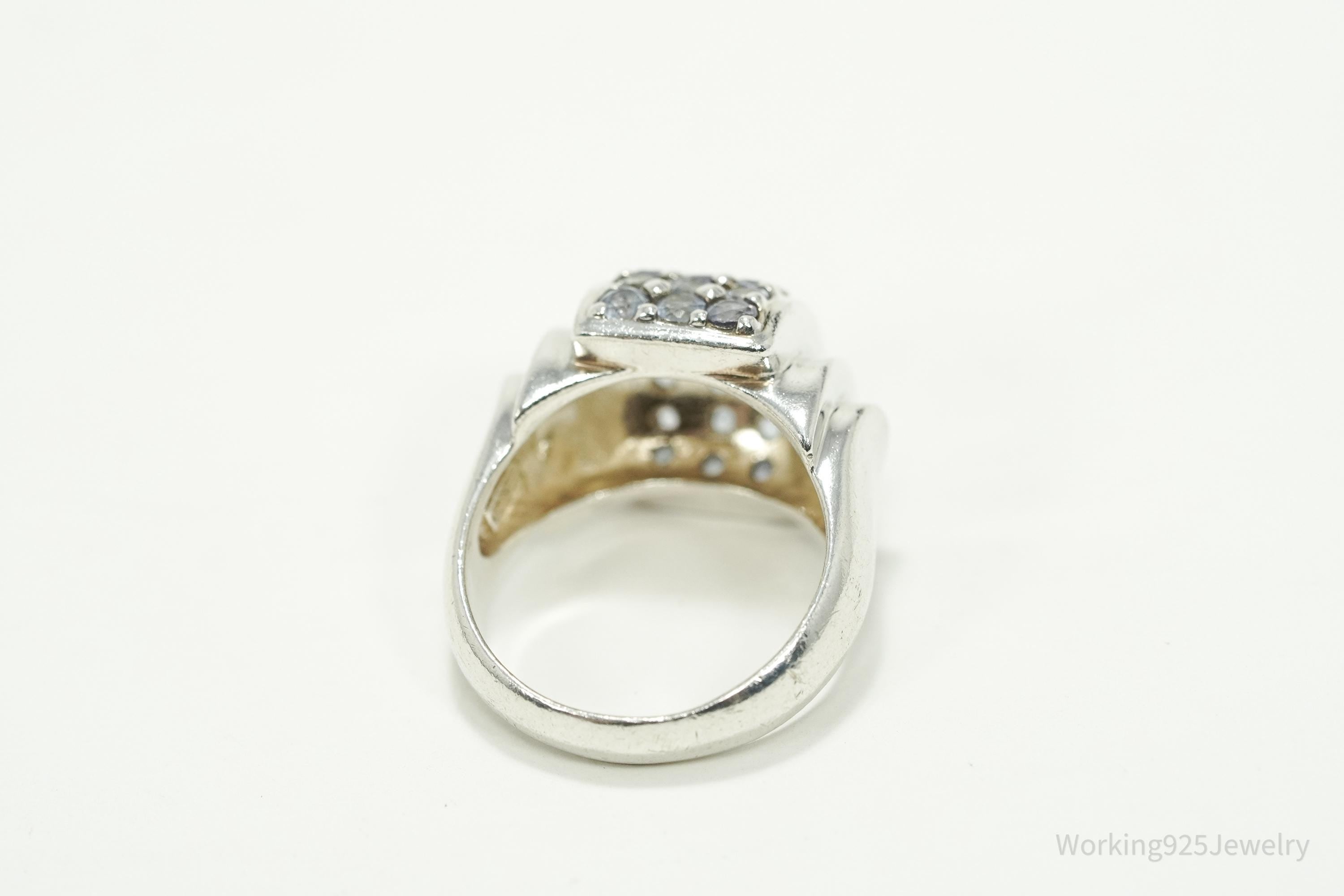 Vintage Iolite Sterling Silver Ring Size 8