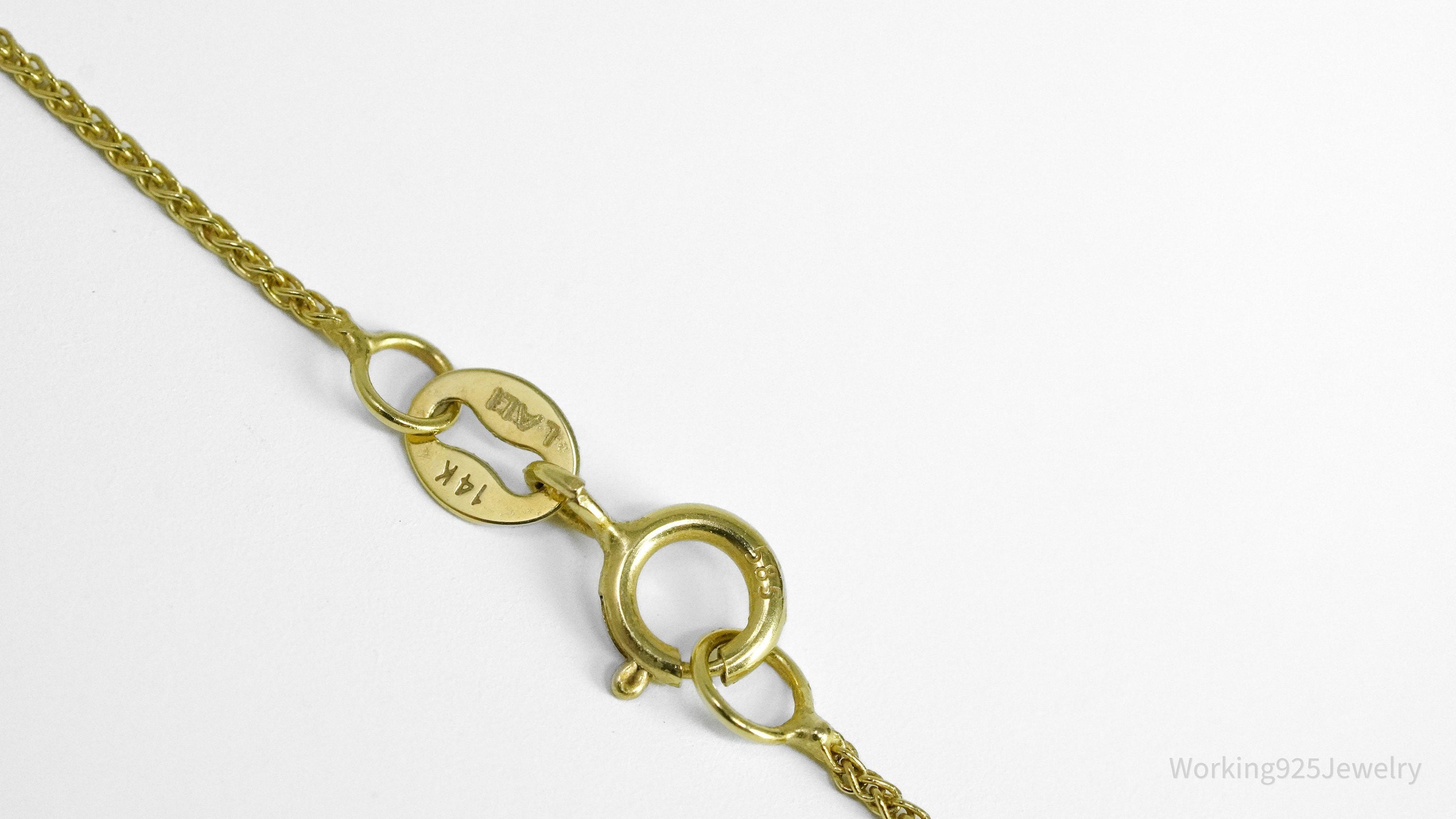 14K Yellow Gold, Diamond & Topaz Pendant Necklace 18"