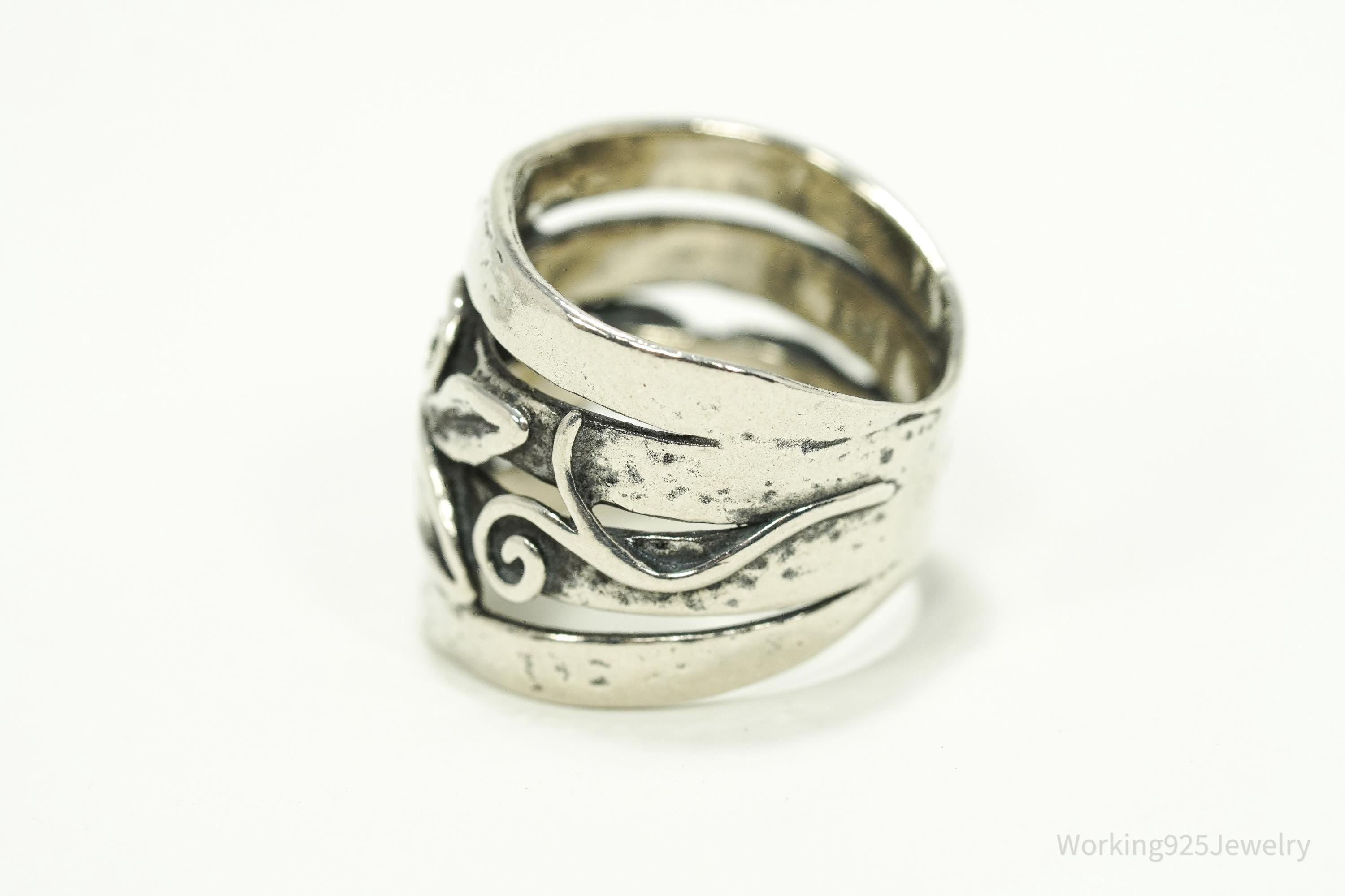 Vintage Shablool Didae Israel Sterling Silver Ring - Size 8.5