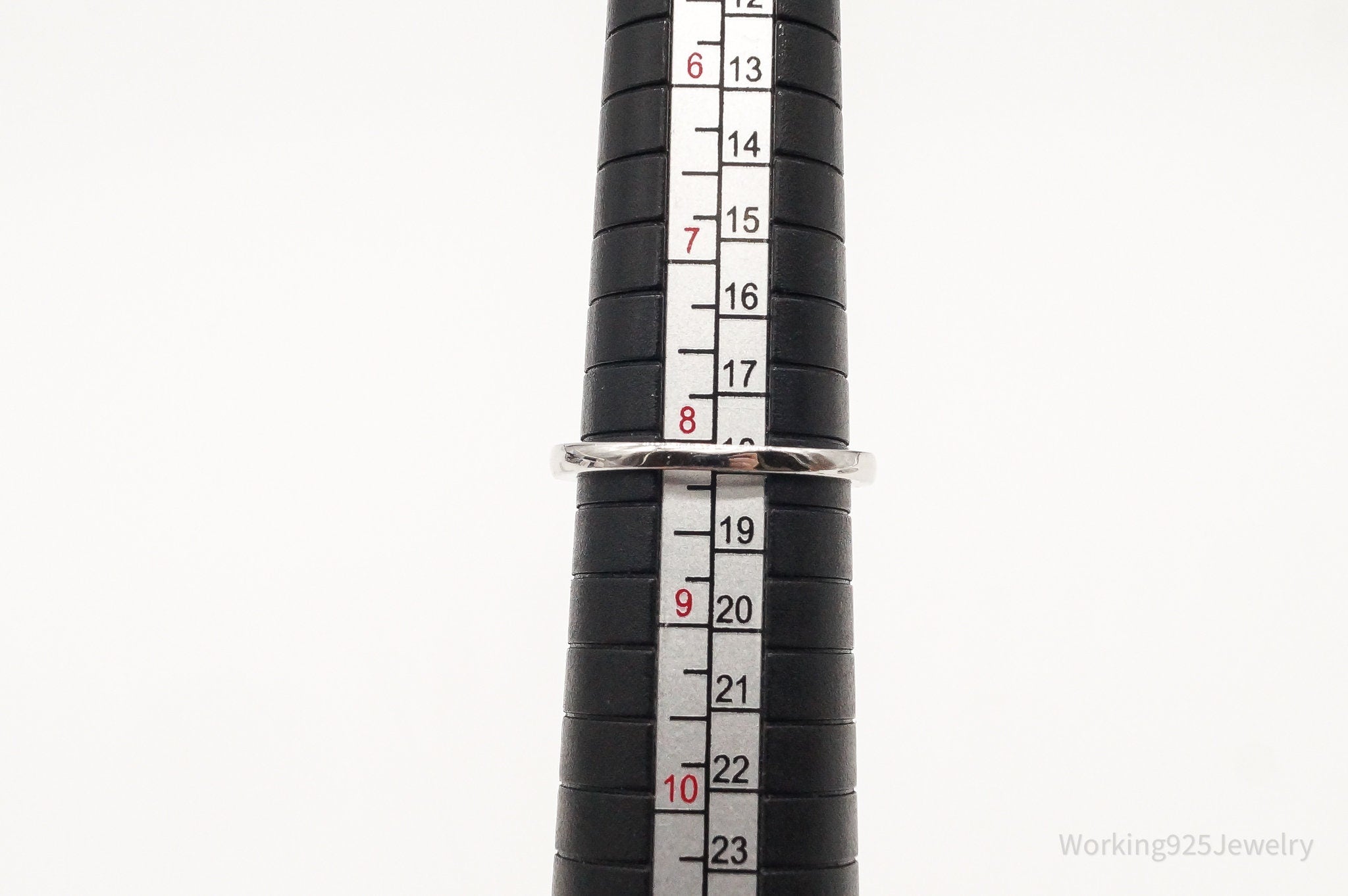 Vintage Designer Paj Jade Cubic Zirconia Sterling Silver Ring - Size 8