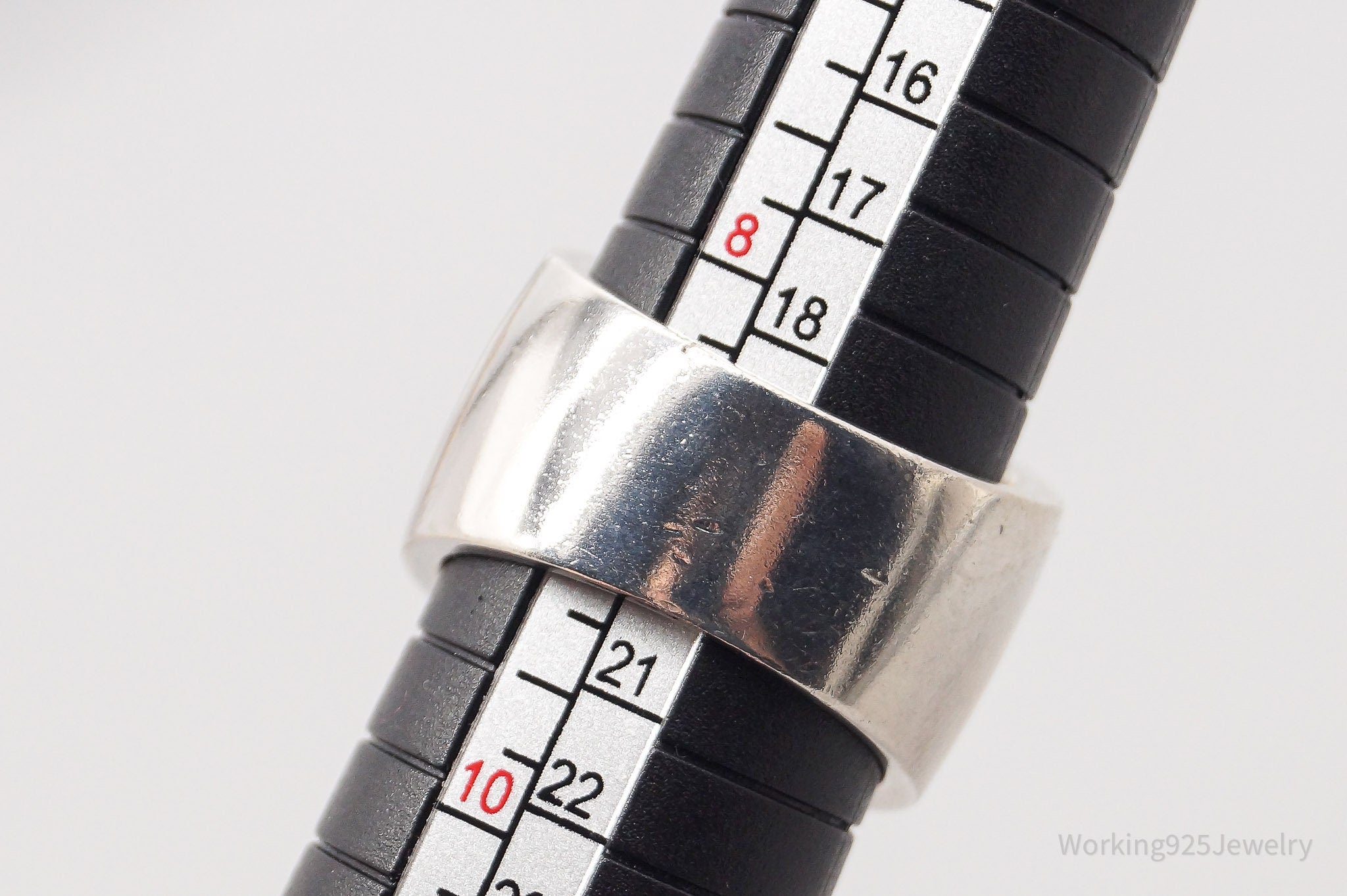 Vintage Cubic Zirconia Sterling Silver Band Ring - Size 9