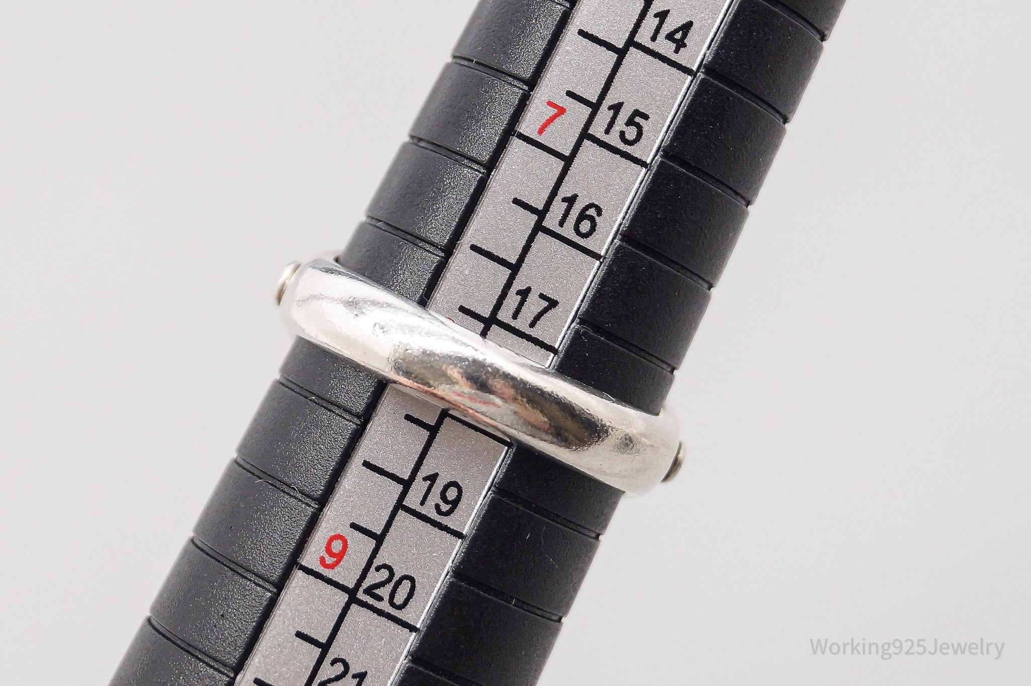 Vintage BA Suarti Blue Topaz Sterling Silver Ring - Size 8