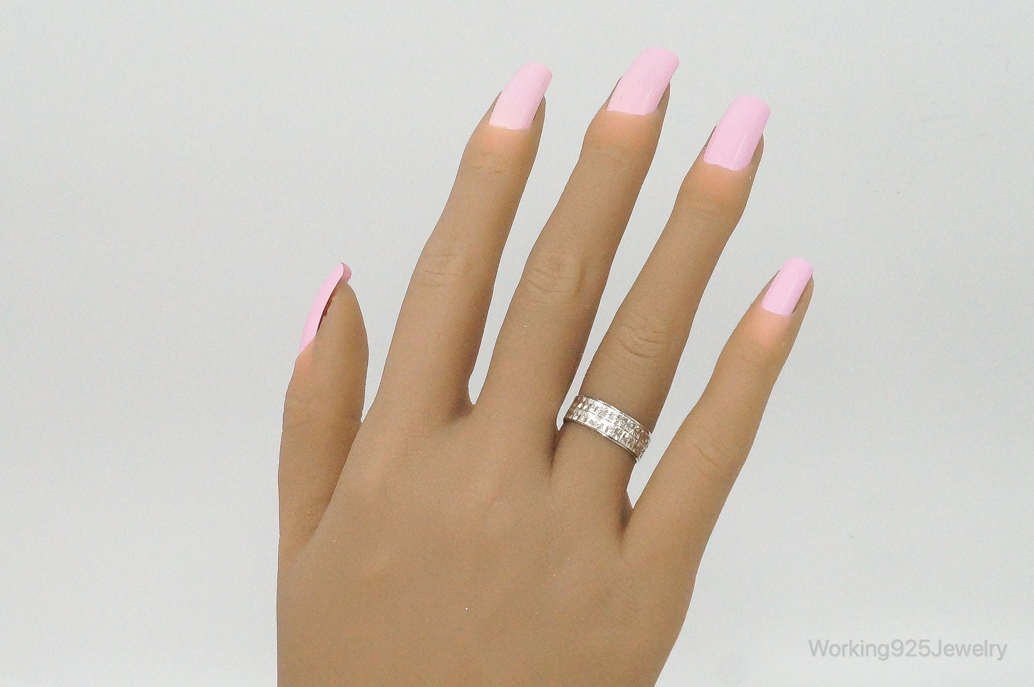 Antique Sterling Silver Band Ring - Size 5.75