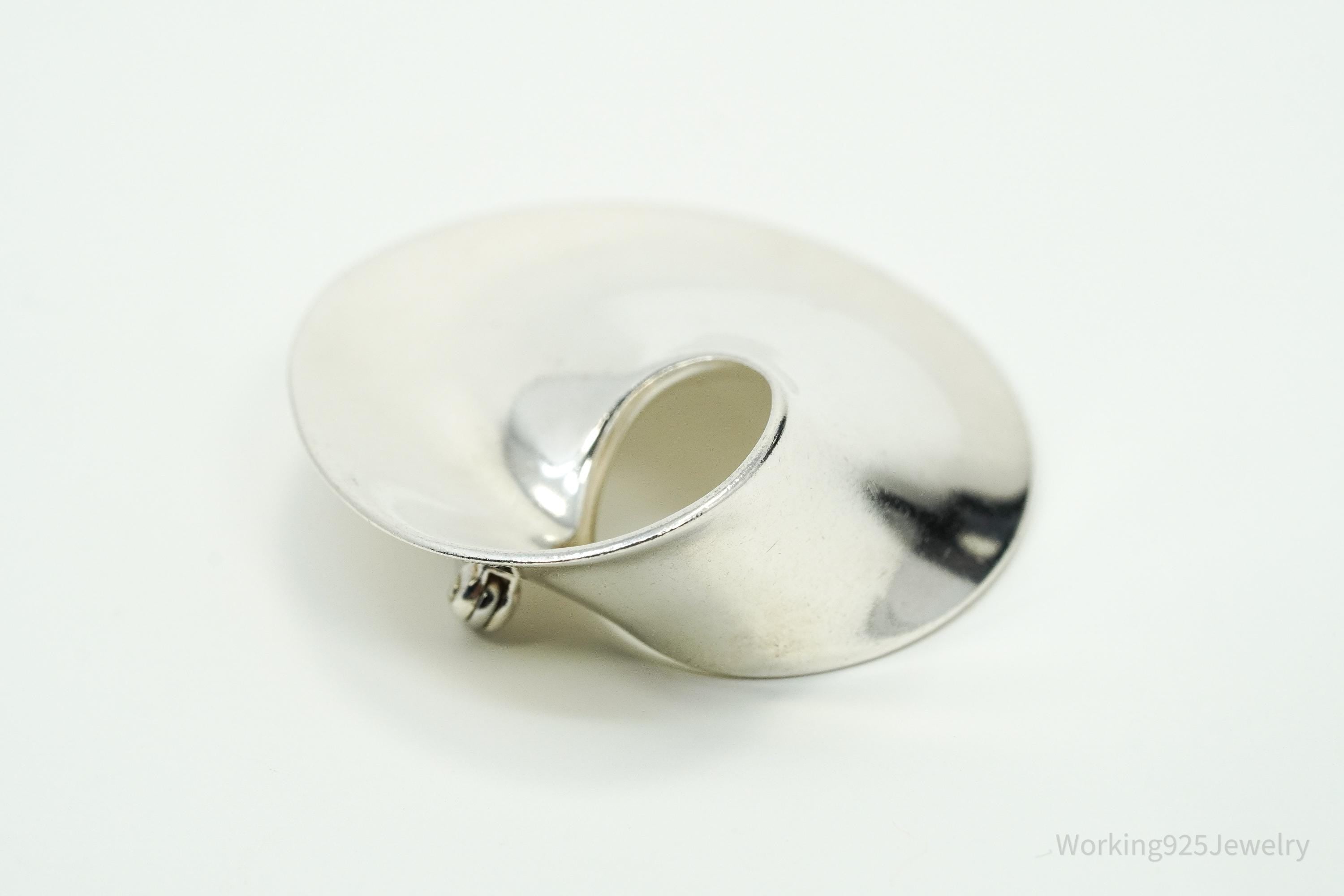 RARE Vintage Georg Jensen Vivianna Torun MOBIUS Sterling Silver Brooch Pin