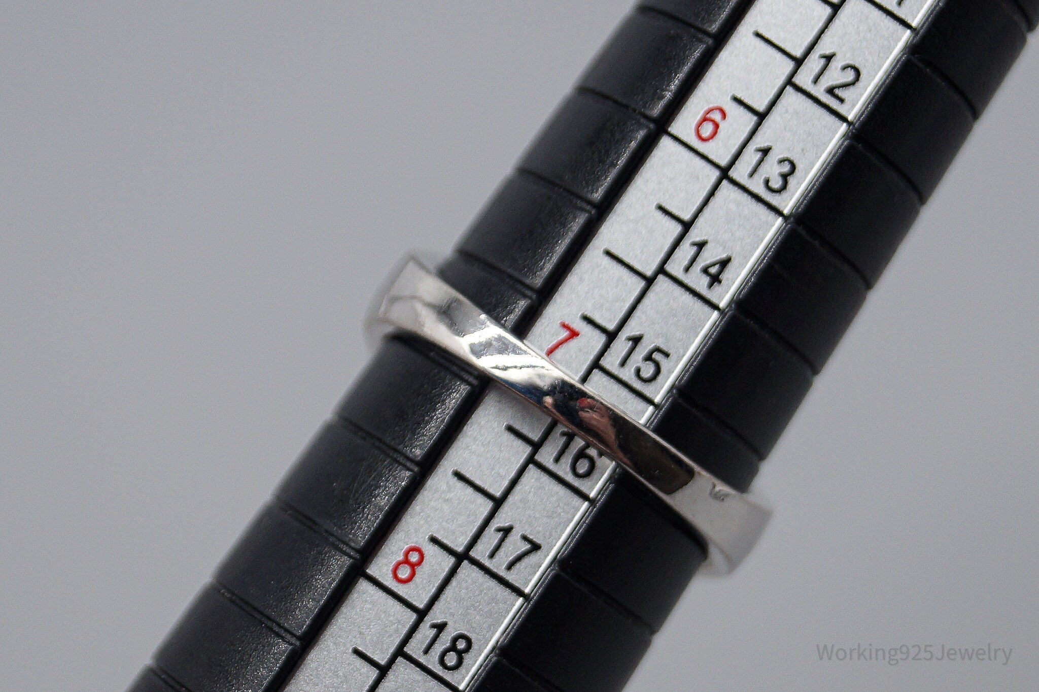 Vintage Cats Eye & Cubic Zirconia Sterling Silver Ring Size 7