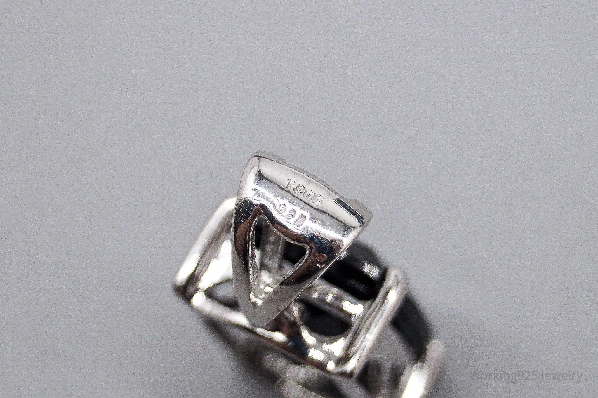 JTV TGGC Black Onyx Sterling Silver Pendant