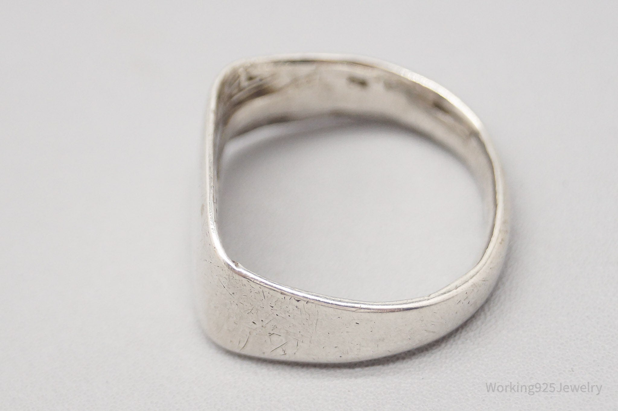 Vintage 1943 Silver Coin Turned Ring - Size 7.5