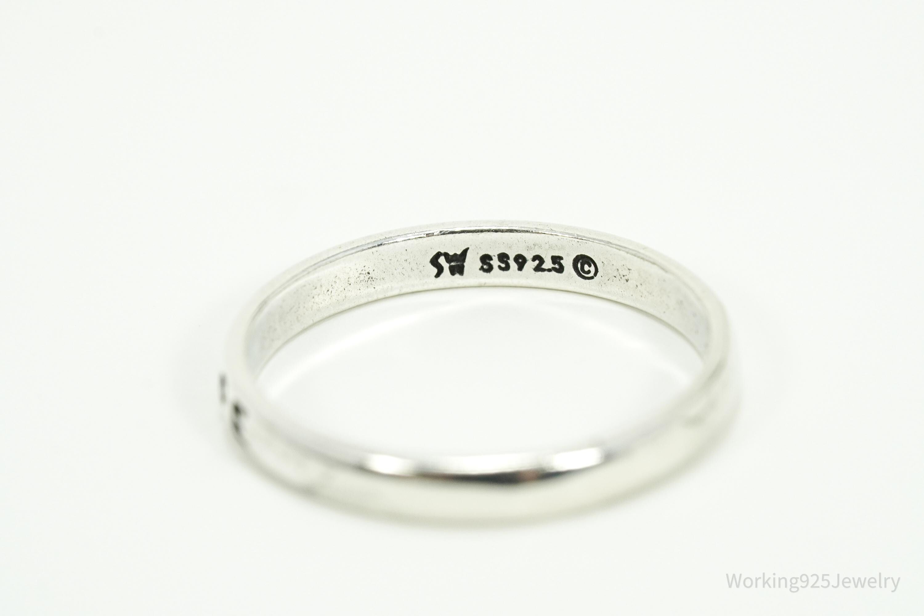 Vintage "Hope" Sterling Silver Band Ring - Size 9