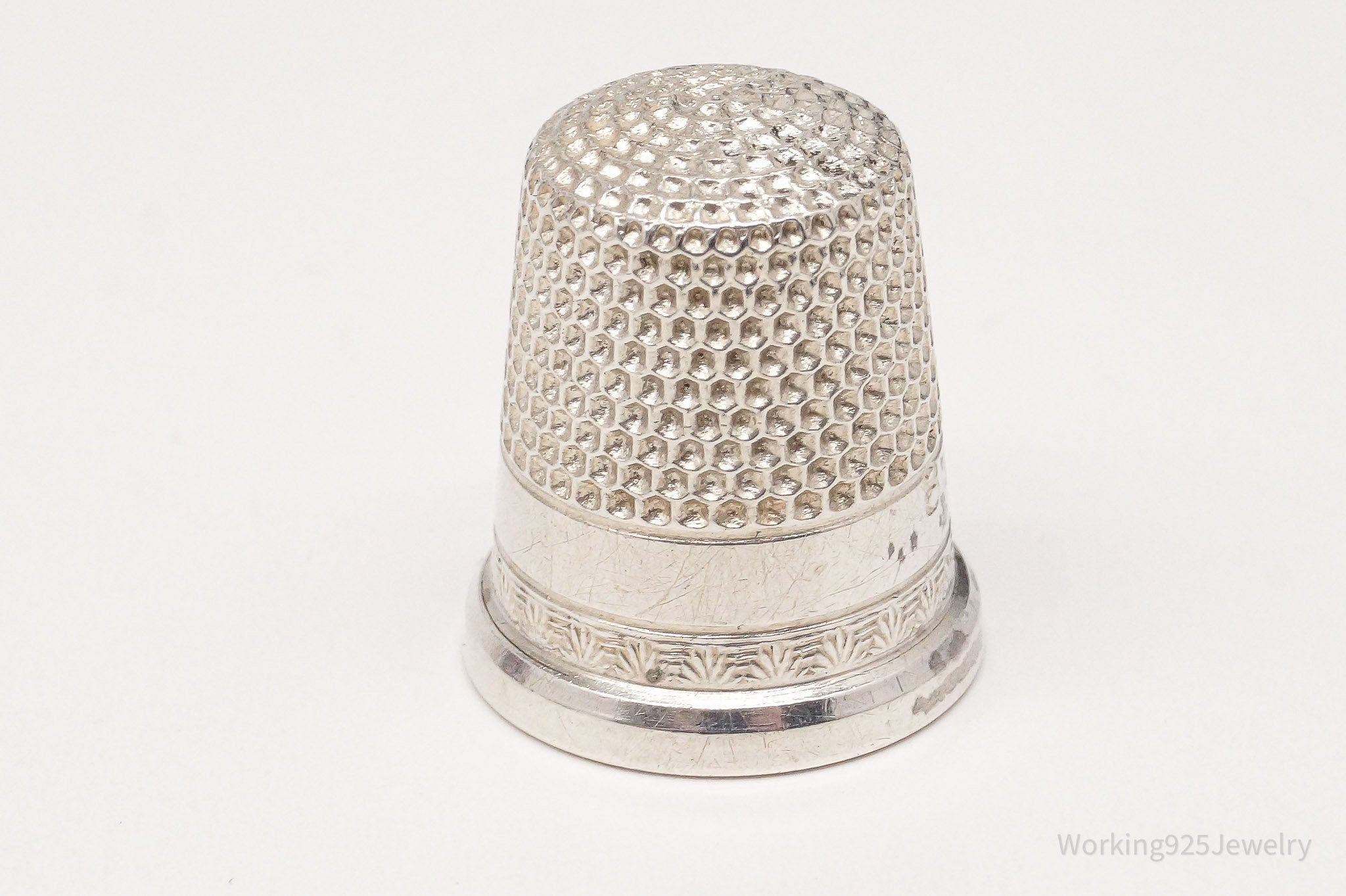 Antique Ketcham McDougall Sterling Silver Thimble Size 8